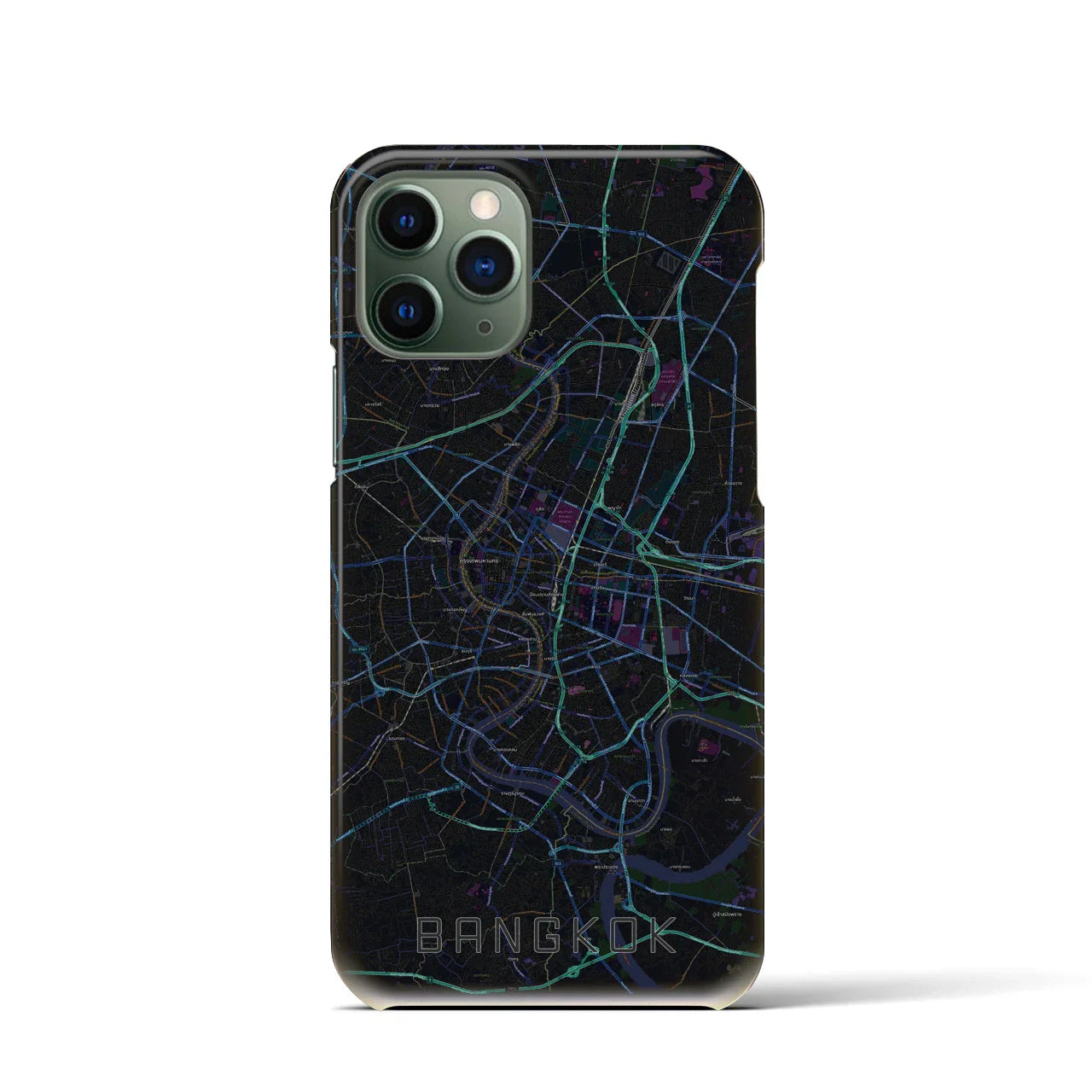 【バンコク(タイ)】地図柄iPhoneケース(バックカバータイプ)
