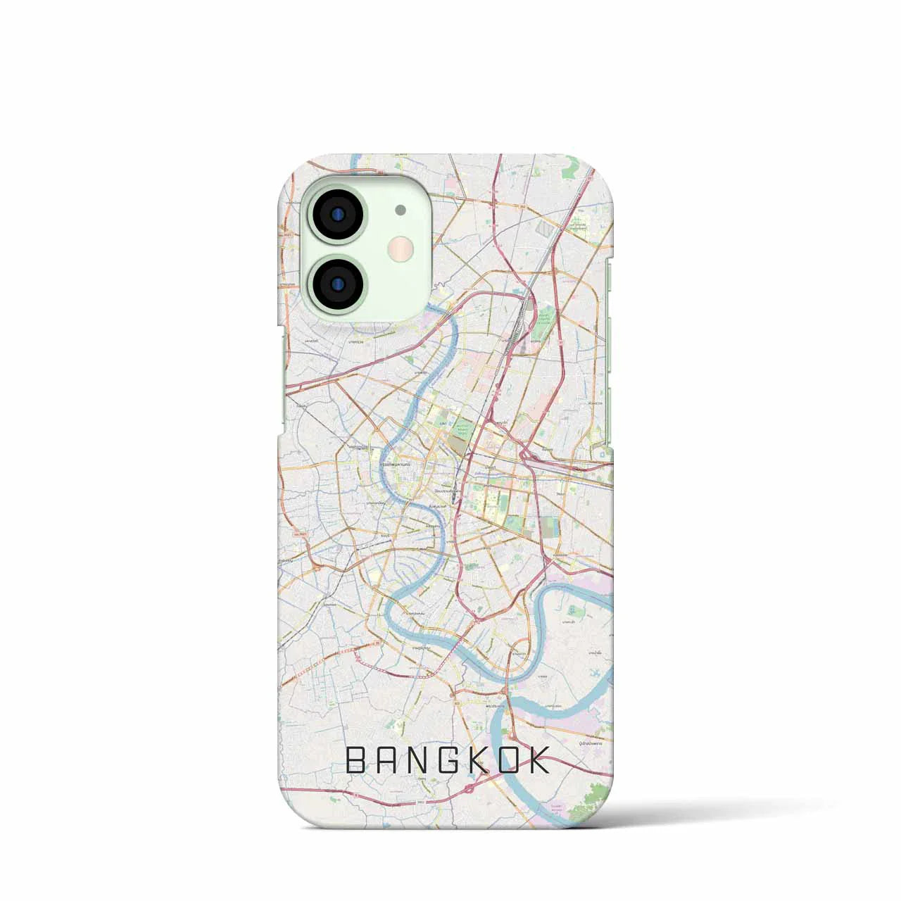 【バンコク(タイ)】地図柄iPhoneケース(バックカバータイプ)