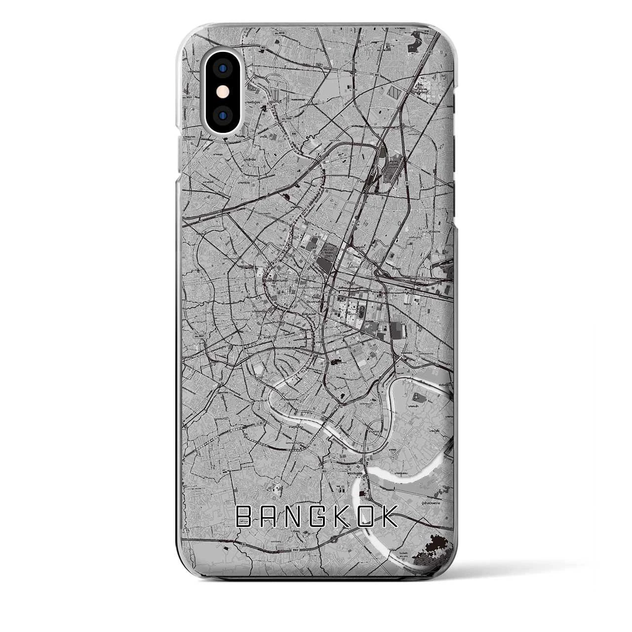 【バンコク(タイ)】地図柄iPhoneケース(クリアタイプ)