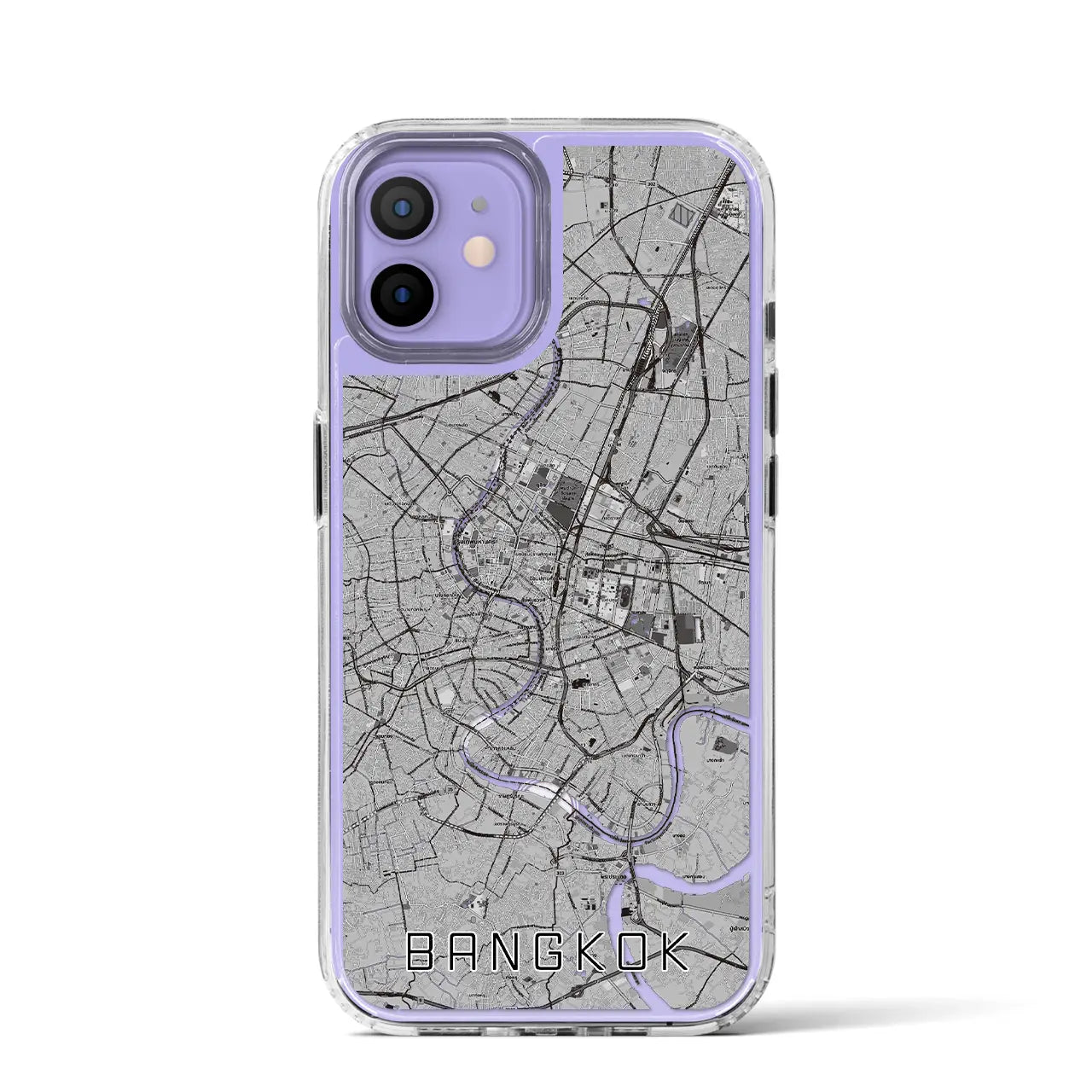 【バンコク(タイ)】地図柄iPhoneケース(MagSafeタイプ)