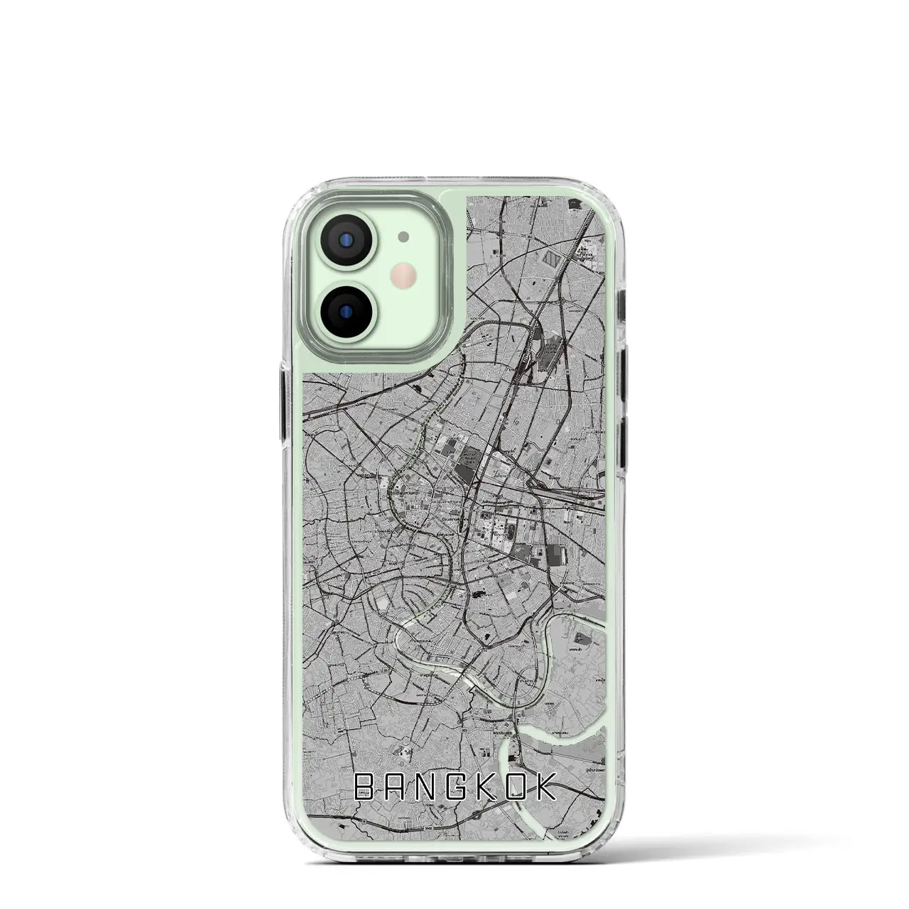 【バンコク(タイ)】地図柄iPhoneケース(MagSafeタイプ)