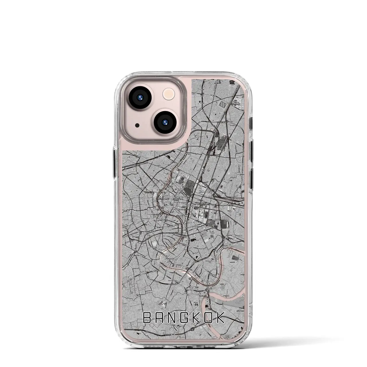 【バンコク(タイ)】地図柄iPhoneケース(MagSafeタイプ)