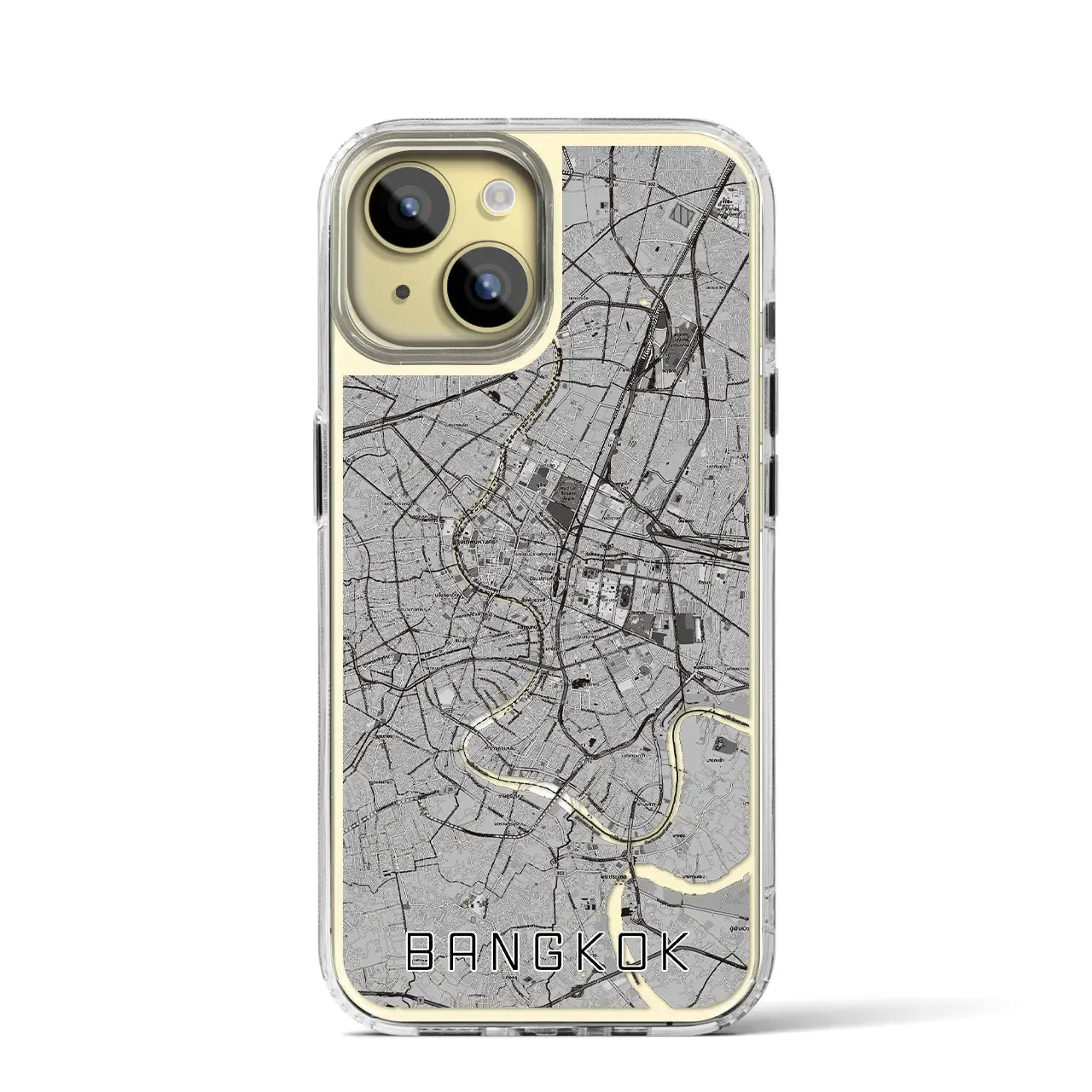 【バンコク(タイ)】地図柄iPhoneケース(MagSafeタイプ)