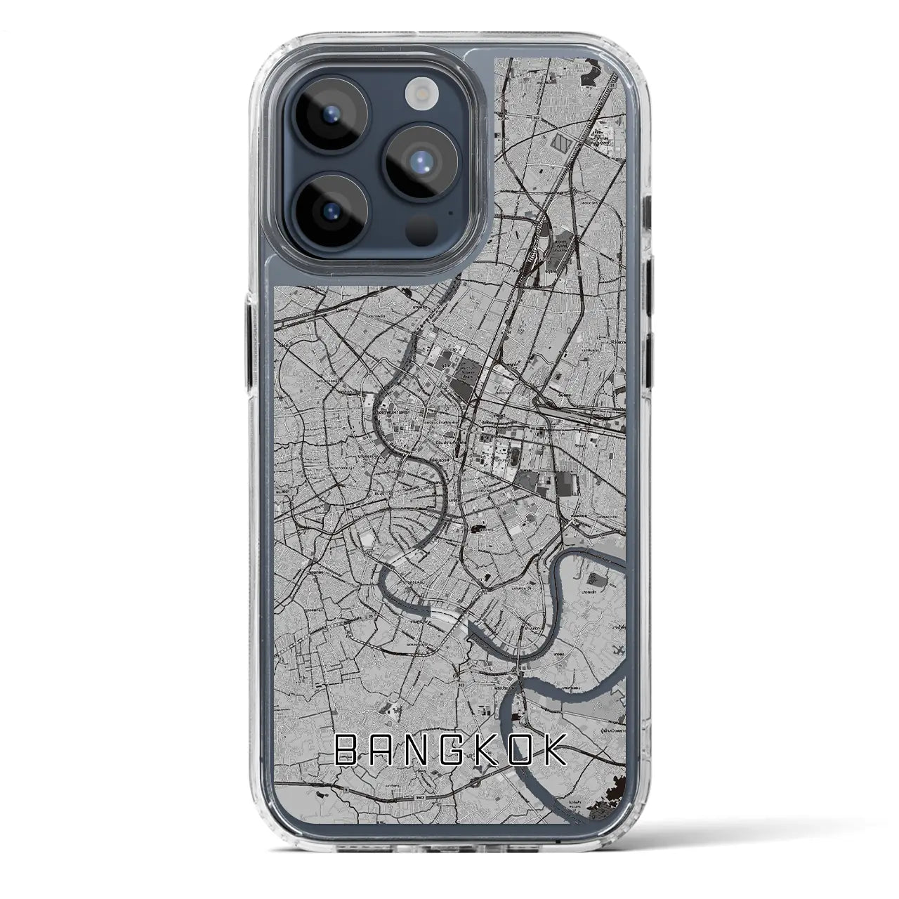 【バンコク(タイ)】地図柄iPhoneケース(MagSafeタイプ)