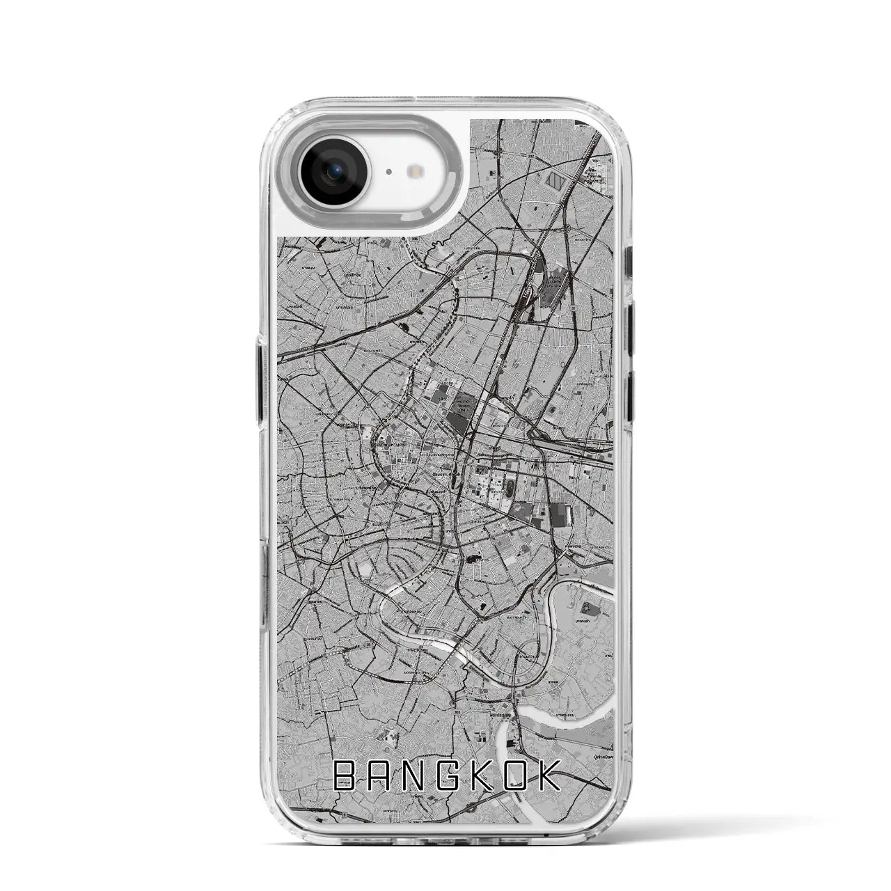 【バンコク(タイ)】地図柄iPhoneケース(MagSafeタイプ)