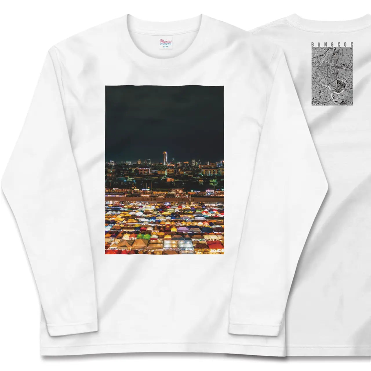 【バンコク(タイ)】Map World ロングスリーブTシャツ