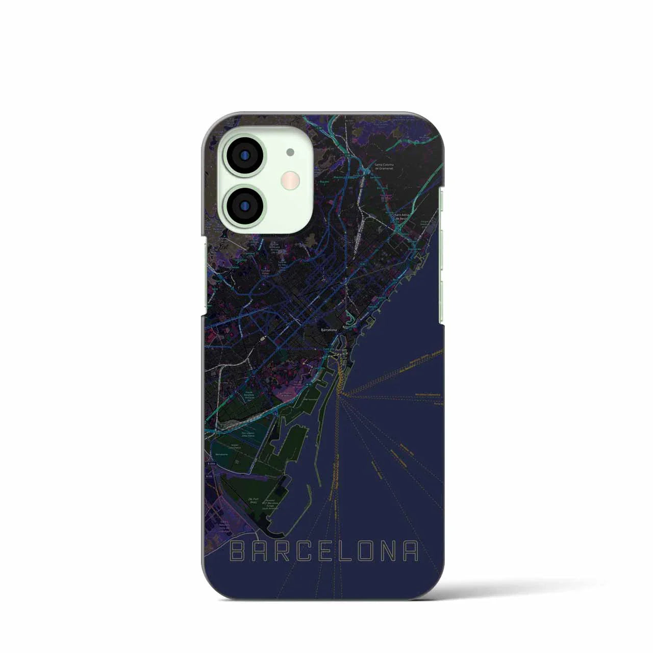 【バルセロナ(スペイン)】地図柄iPhoneケース(バックカバータイプ)