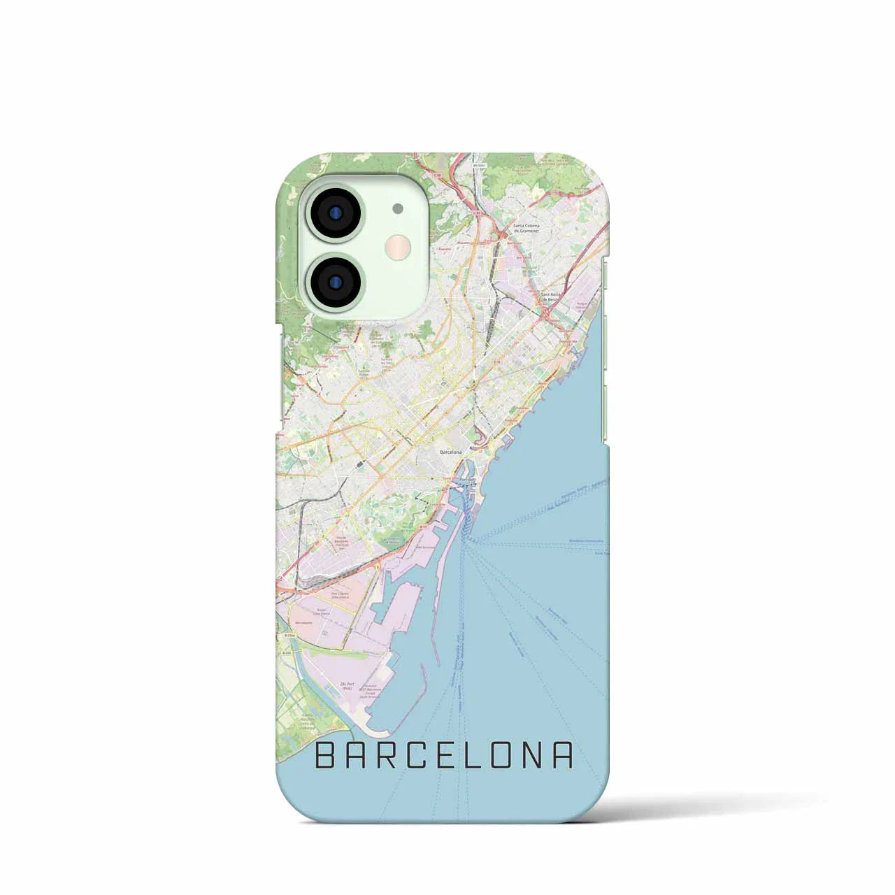 【バルセロナ(スペイン)】地図柄iPhoneケース(バックカバータイプ)