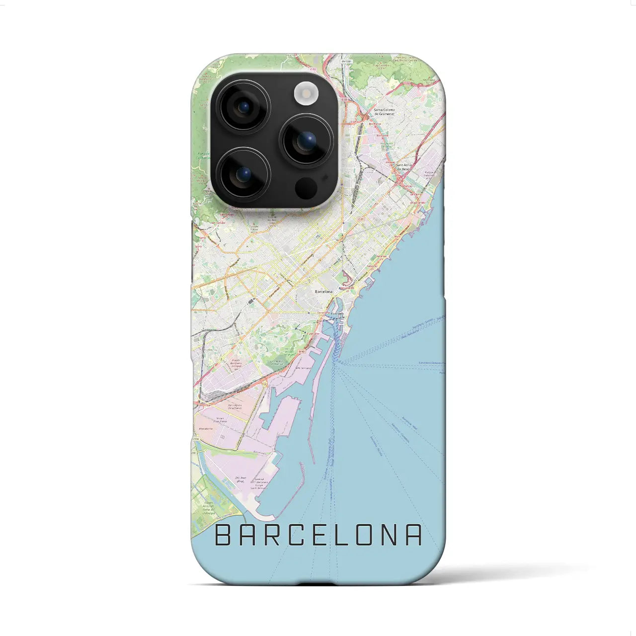 【バルセロナ(スペイン)】地図柄iPhoneケース(バックカバータイプ)