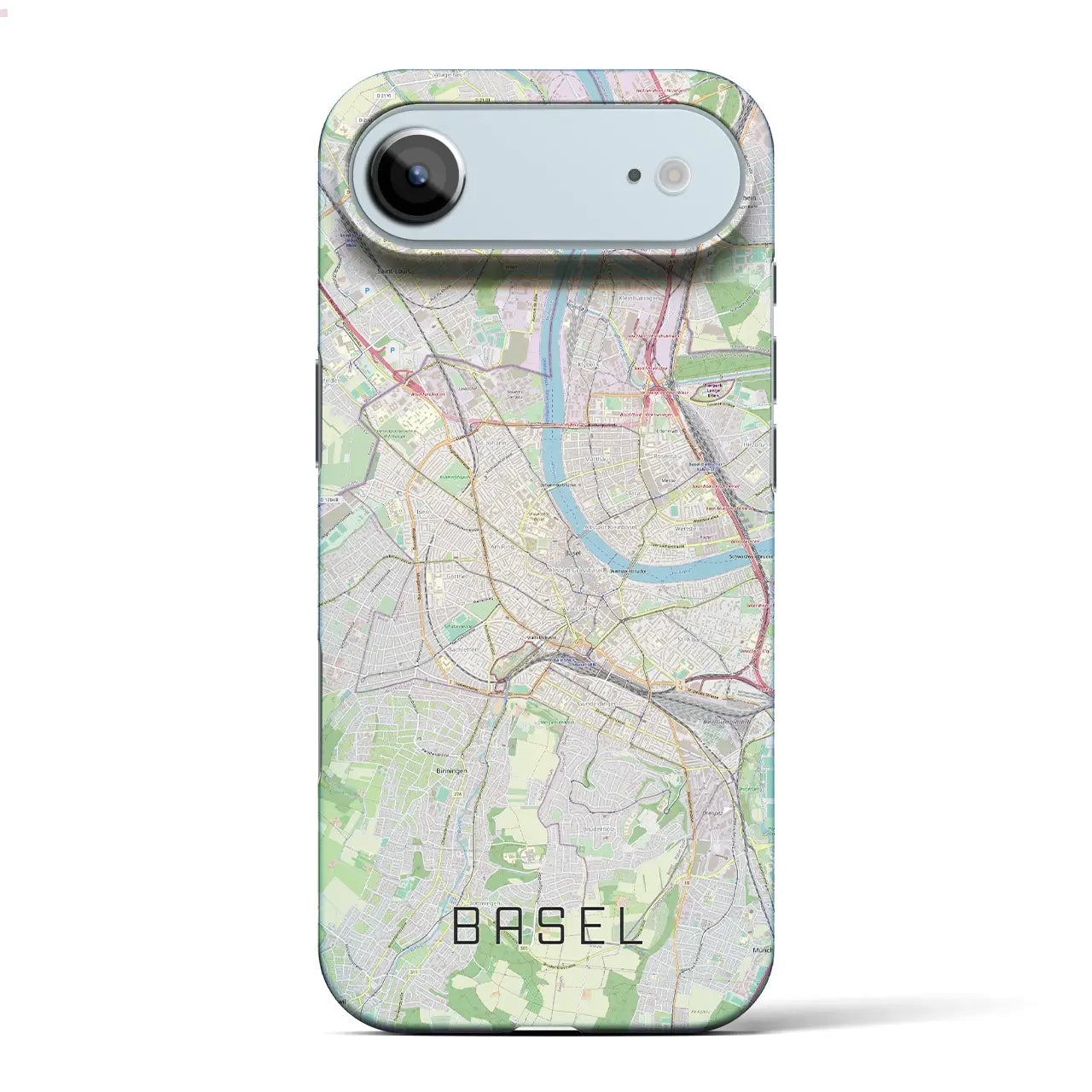【バーゼル(スイス)】地図柄iPhoneケース(バックカバータイプ)