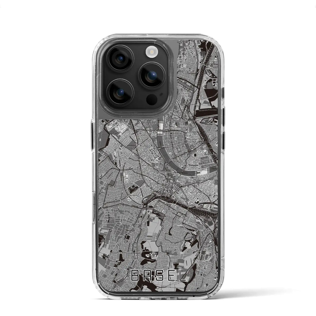 【バーゼル(スイス)】地図柄iPhoneケース(MagSafeタイプ)