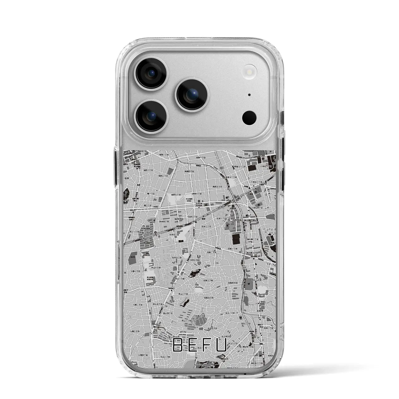 【別府(福岡県)】地図柄iPhoneケース(MagSafeタイプ)