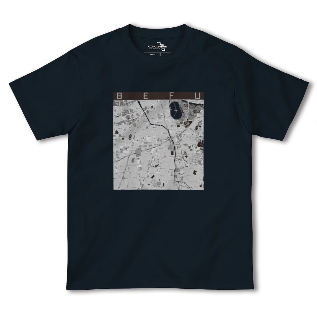 【別府(福岡県)(福岡県)】地図柄ヘビーウェイトTシャツ