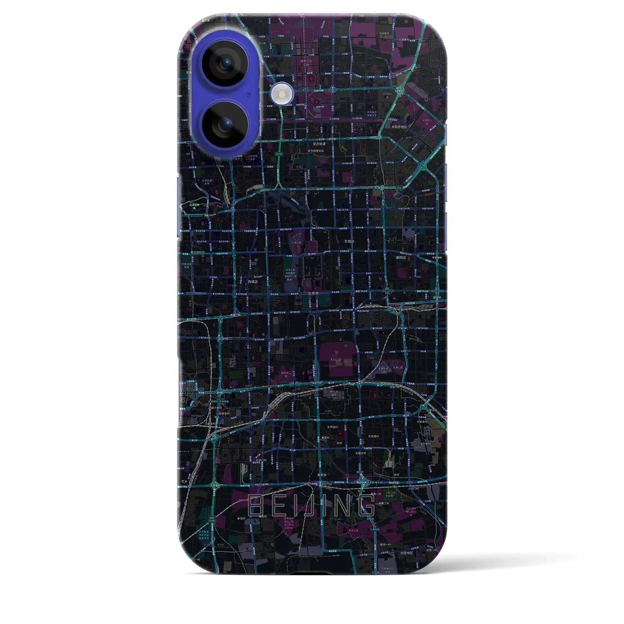 【北京(中華人民共和国)】地図柄iPhoneケース(バックカバータイプ)