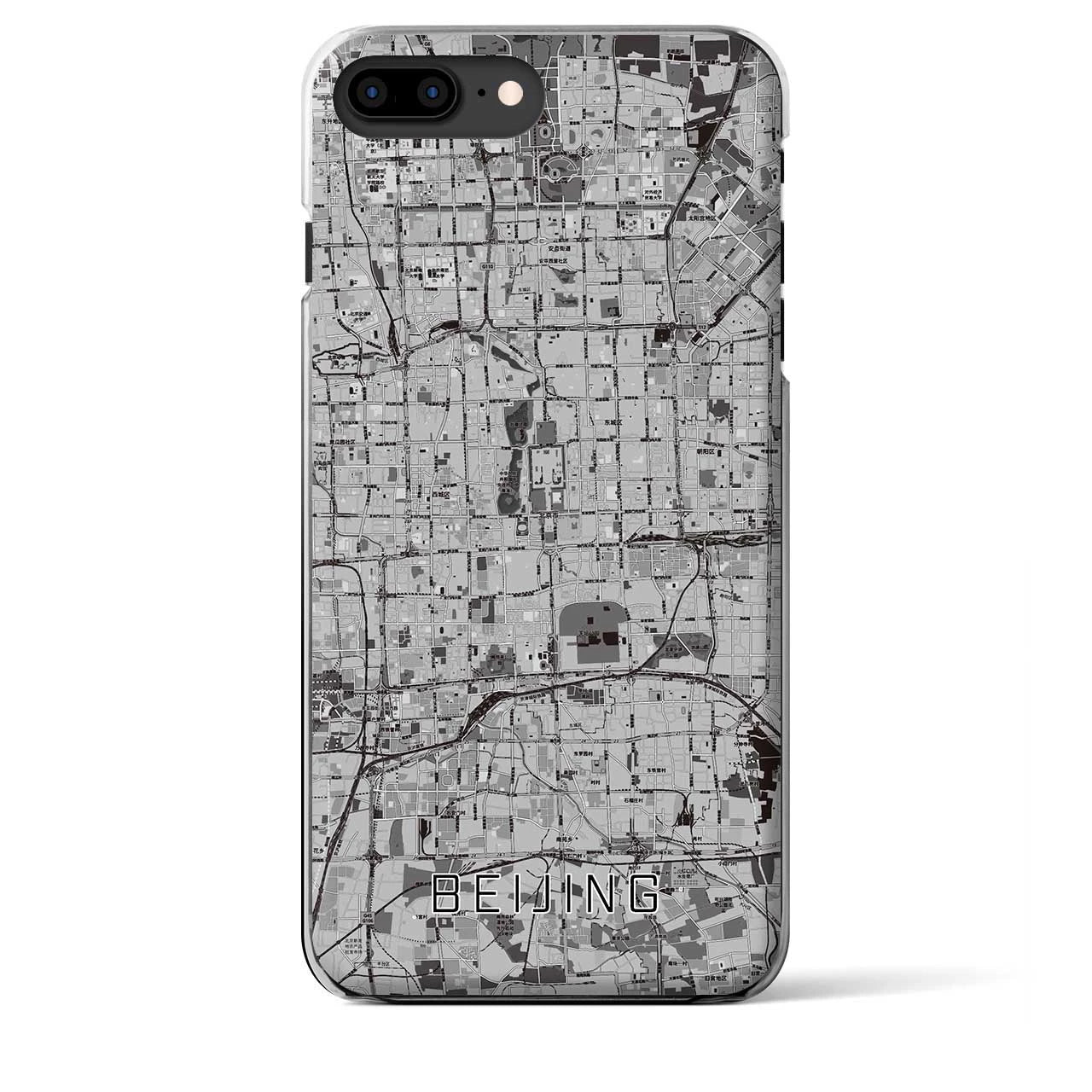 【北京(中華人民共和国)】地図柄iPhoneケース(クリアタイプ)