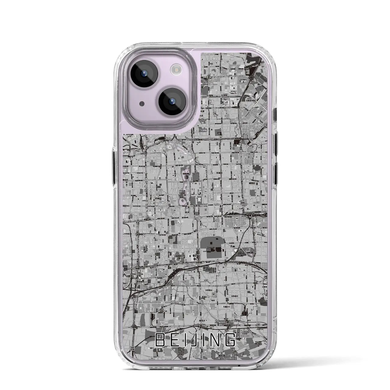 【北京(中華人民共和国)】地図柄iPhoneケース(MagSafeタイプ)