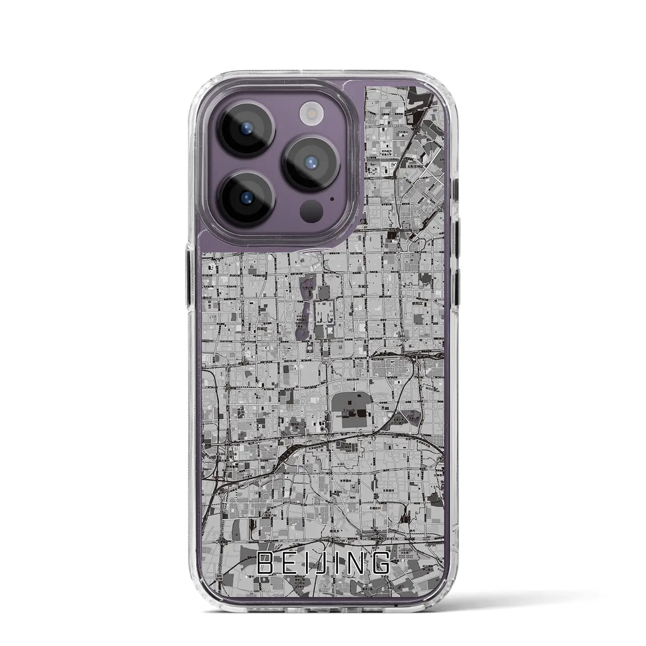 【北京(中華人民共和国)】地図柄iPhoneケース(MagSafeタイプ)