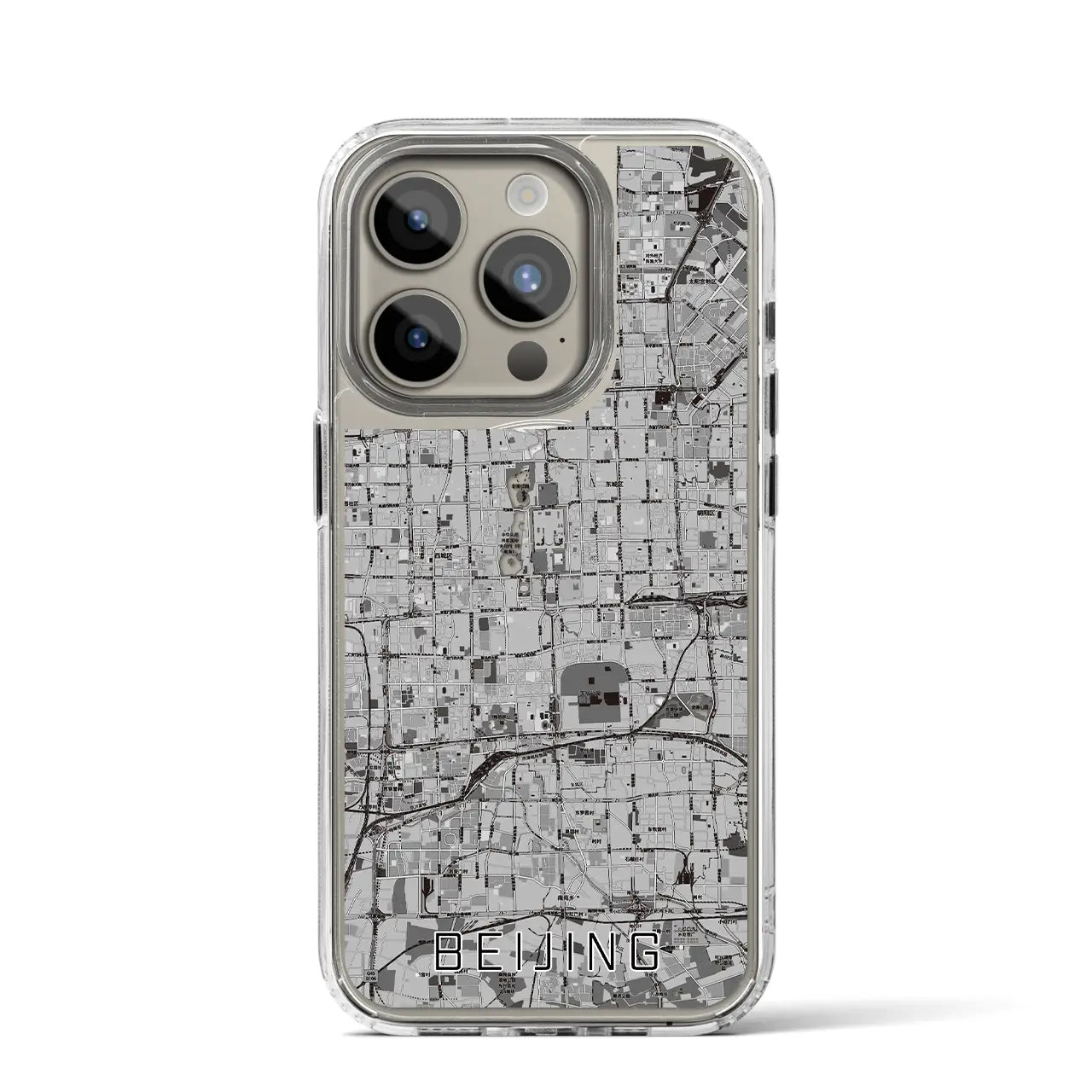 【北京(中華人民共和国)】地図柄iPhoneケース(MagSafeタイプ)