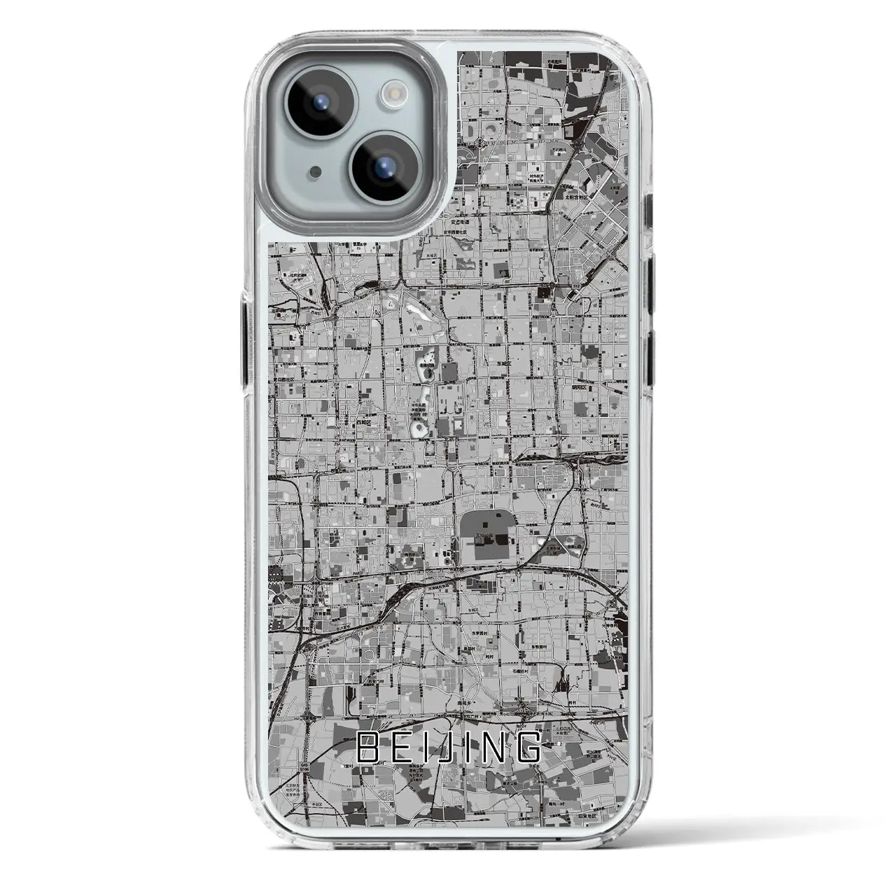 【北京(中華人民共和国)】地図柄iPhoneケース(MagSafeタイプ)