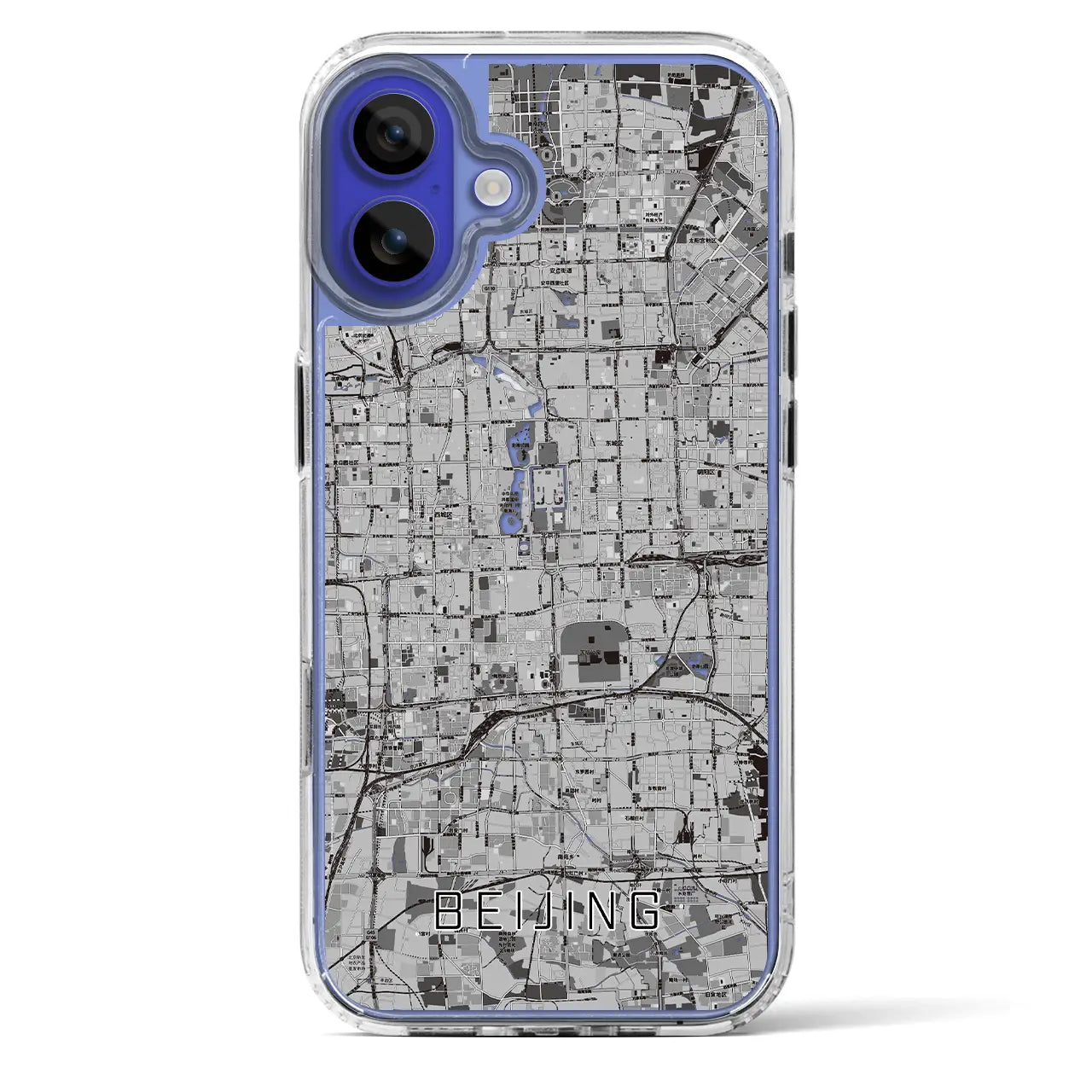 【北京(中華人民共和国)】地図柄iPhoneケース(MagSafeタイプ)