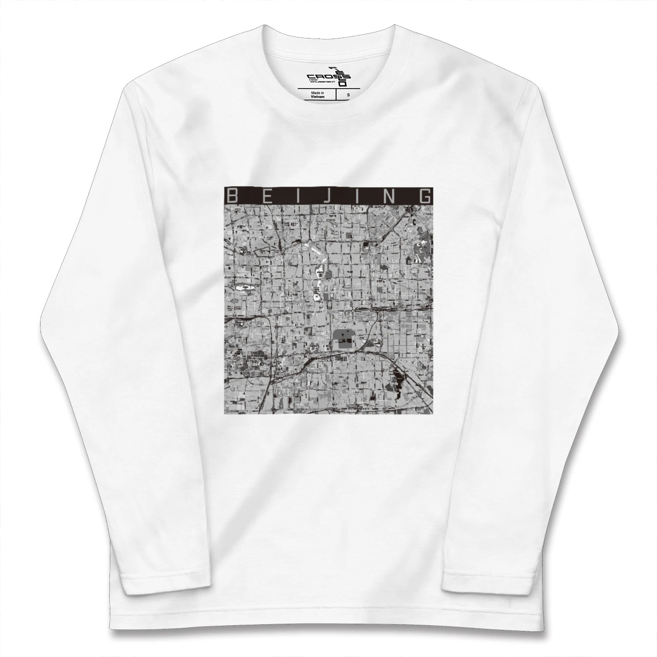 【北京(中華人民共和国)】地図柄ロングスリーブTシャツ