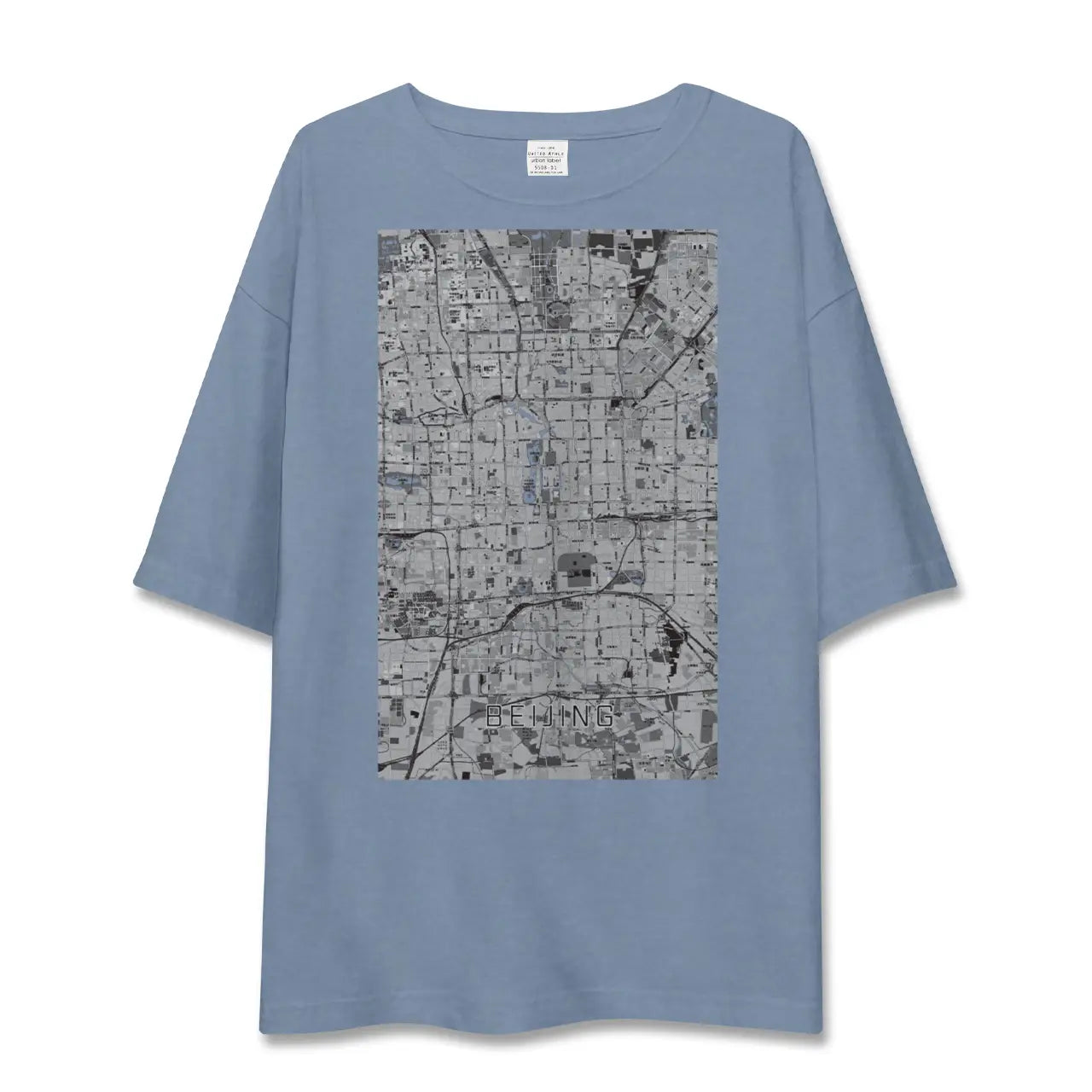 【北京(中華人民共和国)】地図柄ビッグシルエットTシャツ
