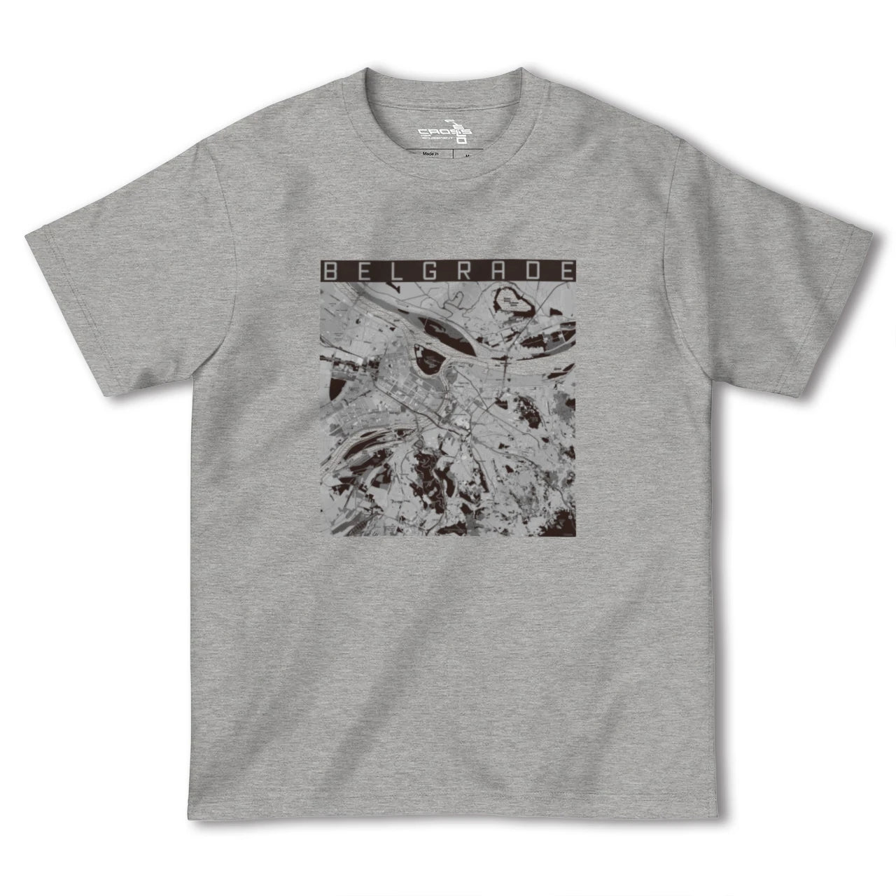 【ベオグラード(セルビア)】地図柄ヘビーウェイトTシャツ