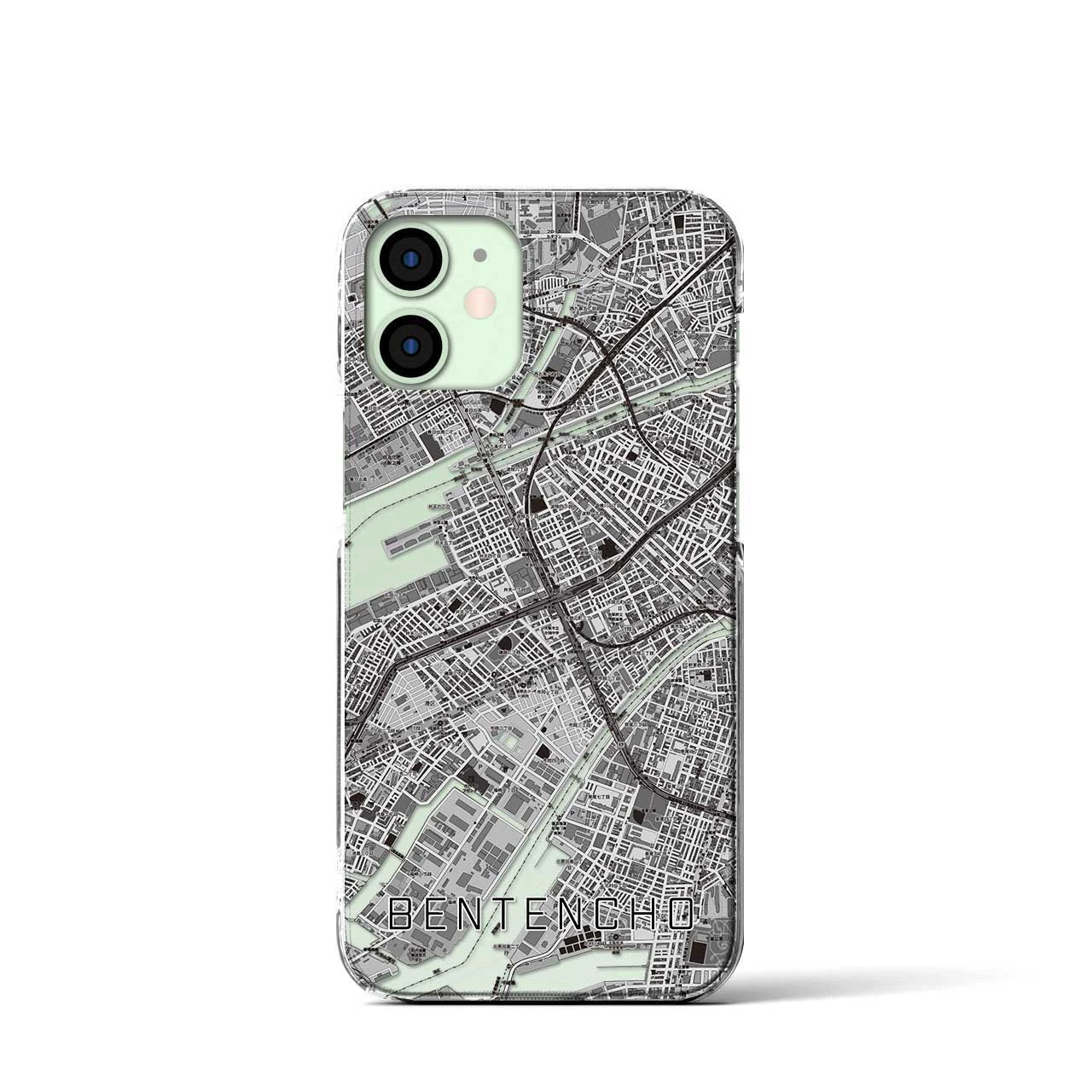 【弁天町(大阪府)】地図柄iPhoneケース(クリアタイプ)