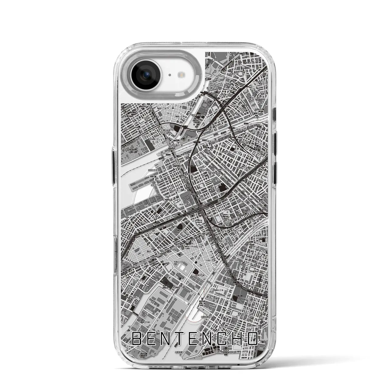 【弁天町(大阪府)】地図柄iPhoneケース(MagSafeタイプ)