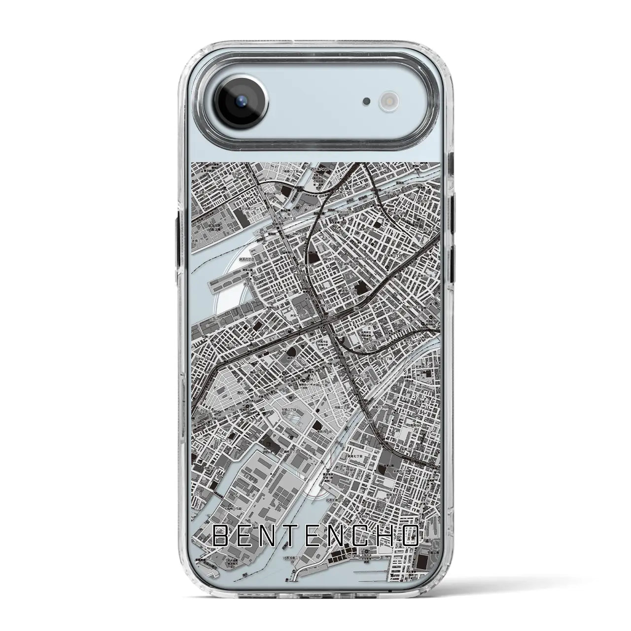 【弁天町(大阪府)】地図柄iPhoneケース(MagSafeタイプ)