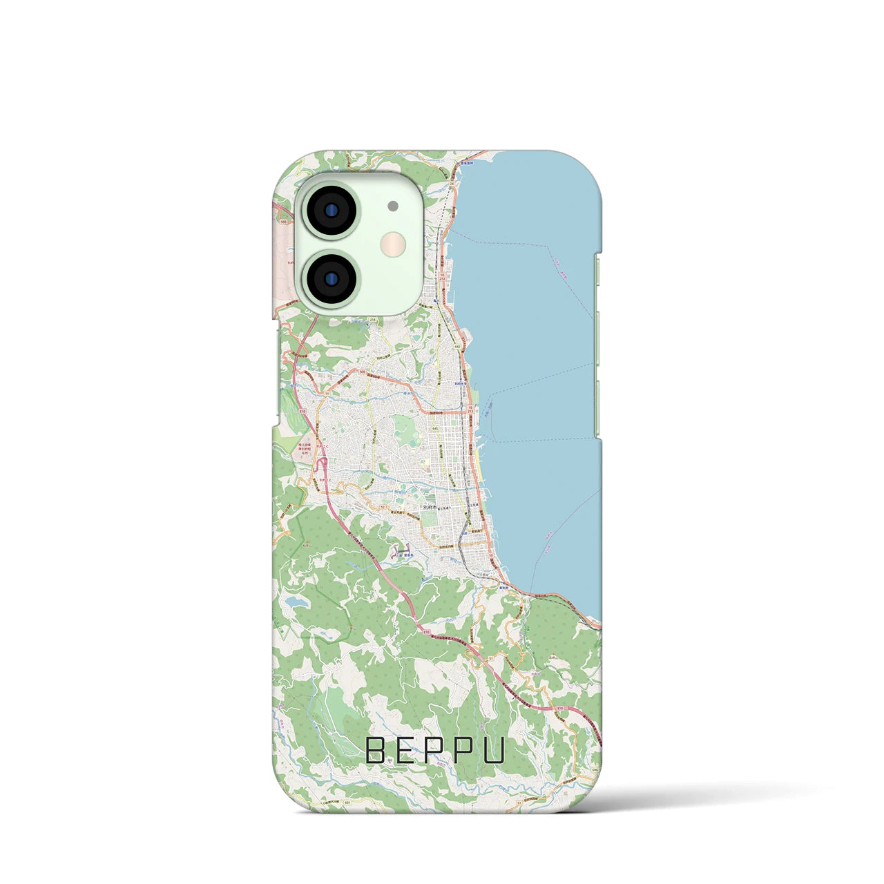 【別府(大分県)】地図柄iPhoneケース(バックカバータイプ)