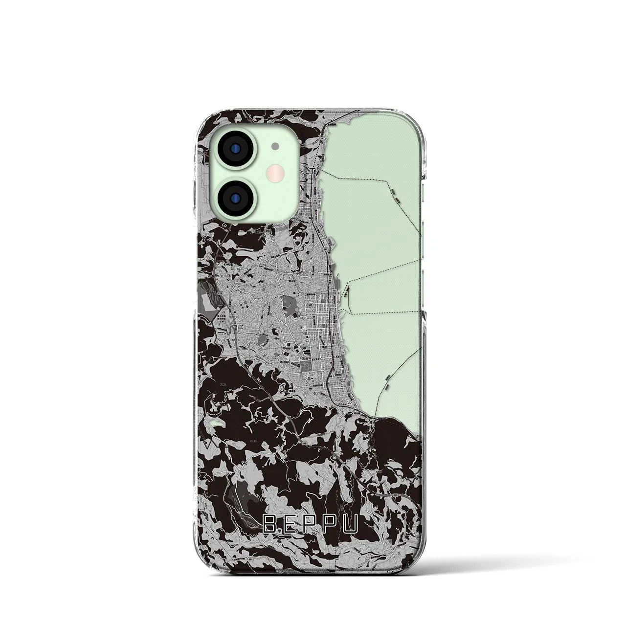 【別府(大分県)】地図柄iPhoneケース(クリアタイプ)