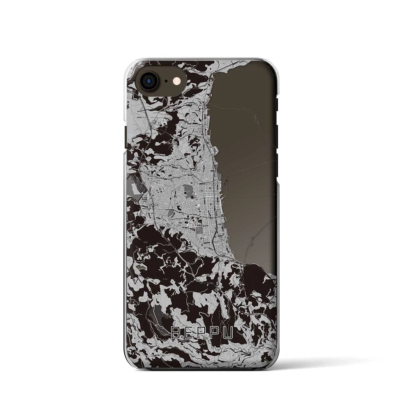 【別府(大分県)】地図柄iPhoneケース(クリアタイプ)