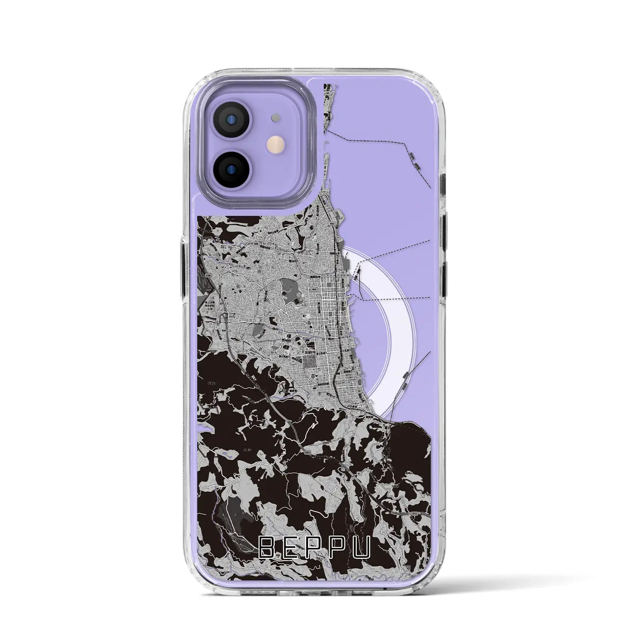【別府(大分県)】地図柄iPhoneケース(MagSafeタイプ)