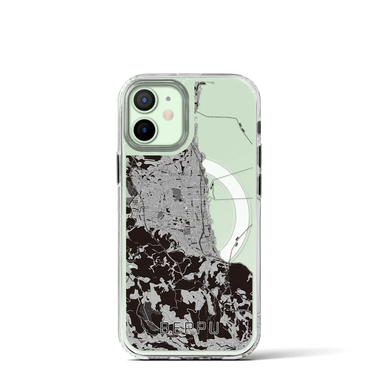 【別府(大分県)】地図柄iPhoneケース(MagSafeタイプ)