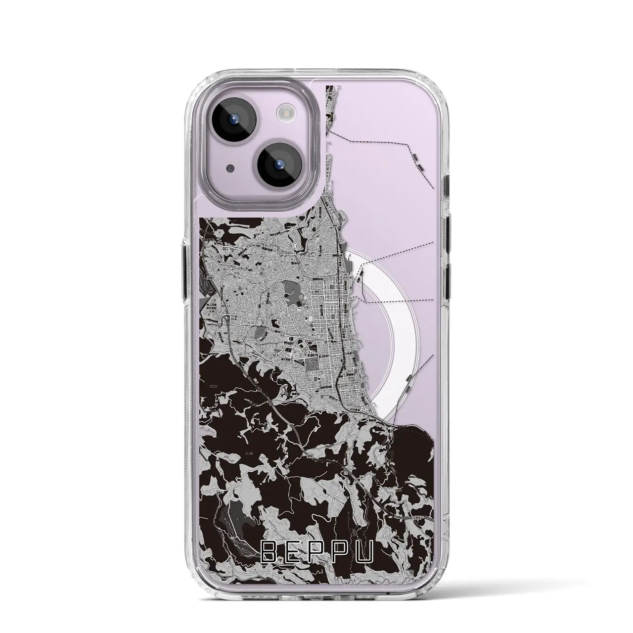 【別府(大分県)】地図柄iPhoneケース(MagSafeタイプ)