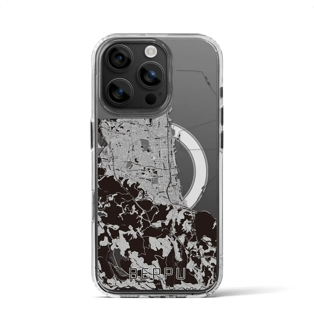 【別府(大分県)】地図柄iPhoneケース(MagSafeタイプ)