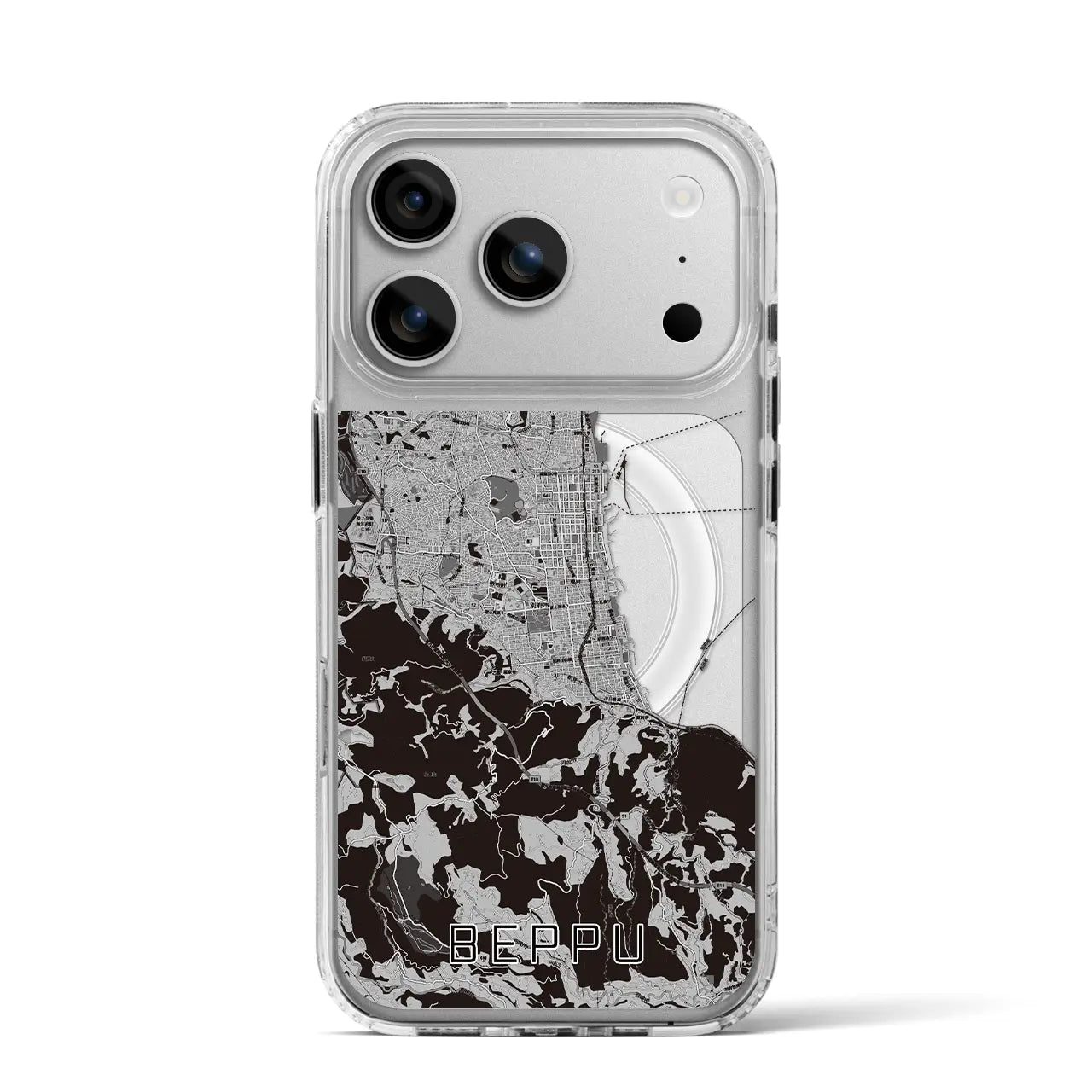 【別府(大分県)】地図柄iPhoneケース(MagSafeタイプ)