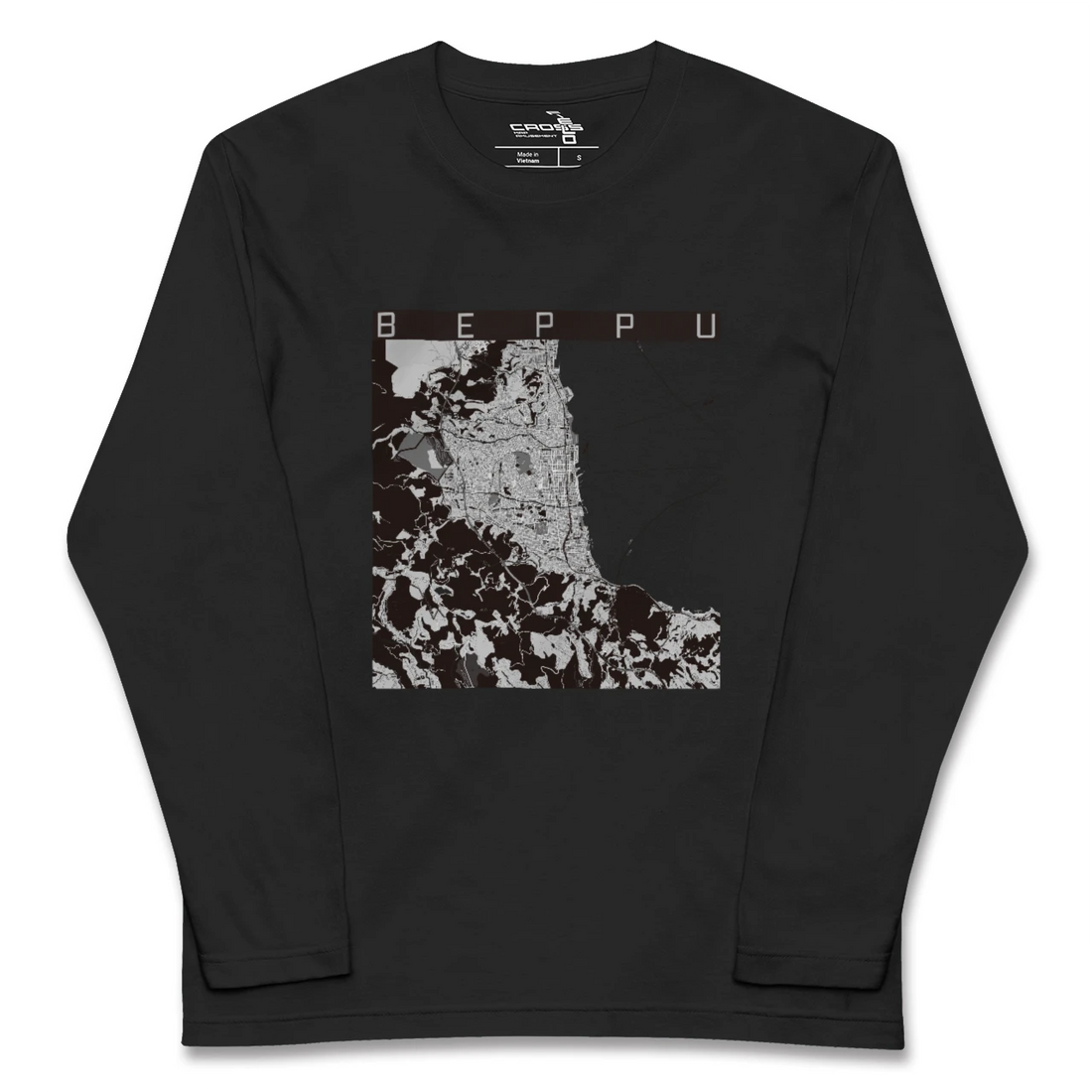 【別府(大分県)】地図柄ロングスリーブTシャツ