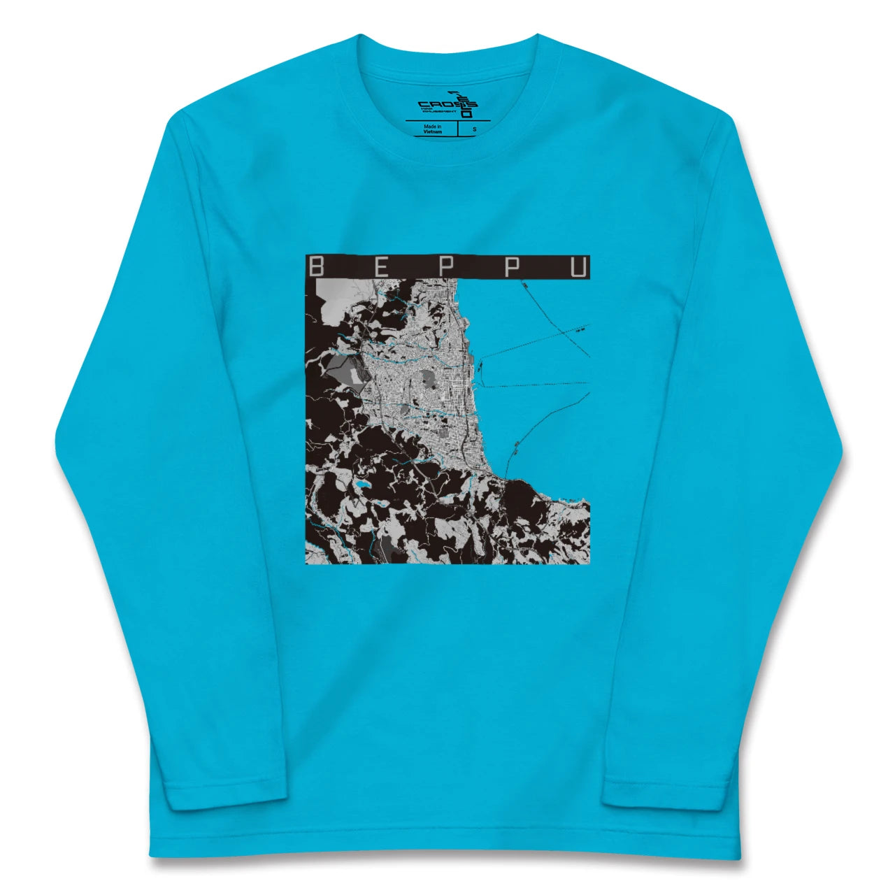 【別府(大分県)】地図柄ロングスリーブTシャツ