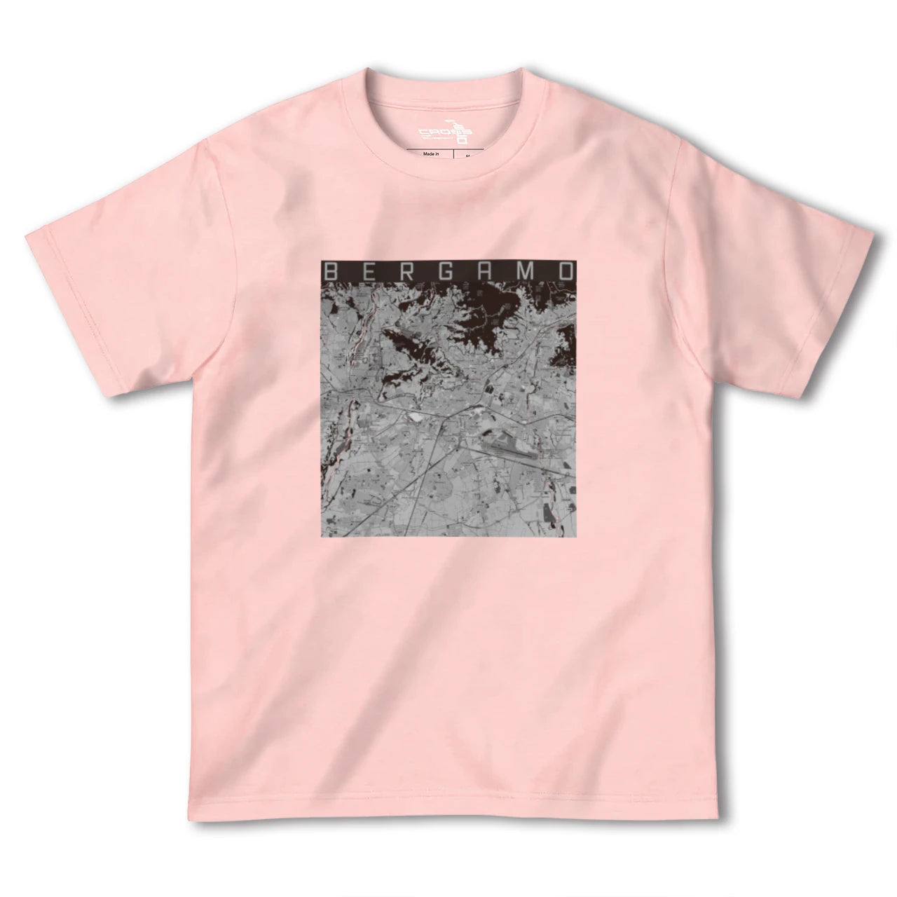 【ベルガモ(イタリア)】地図柄ヘビーウェイトTシャツ