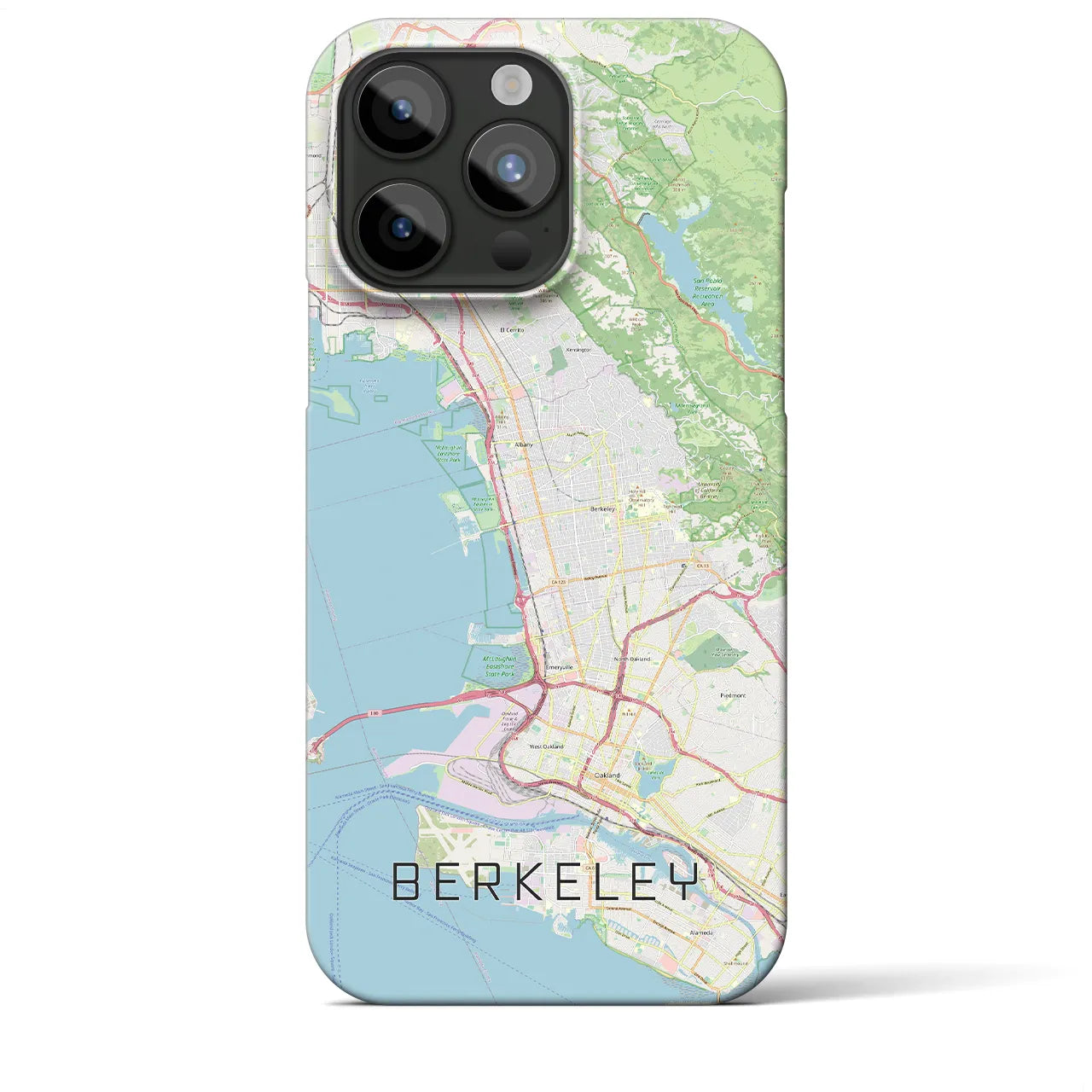 【バークレー(アメリカ)】地図柄iPhoneケース(バックカバータイプ)