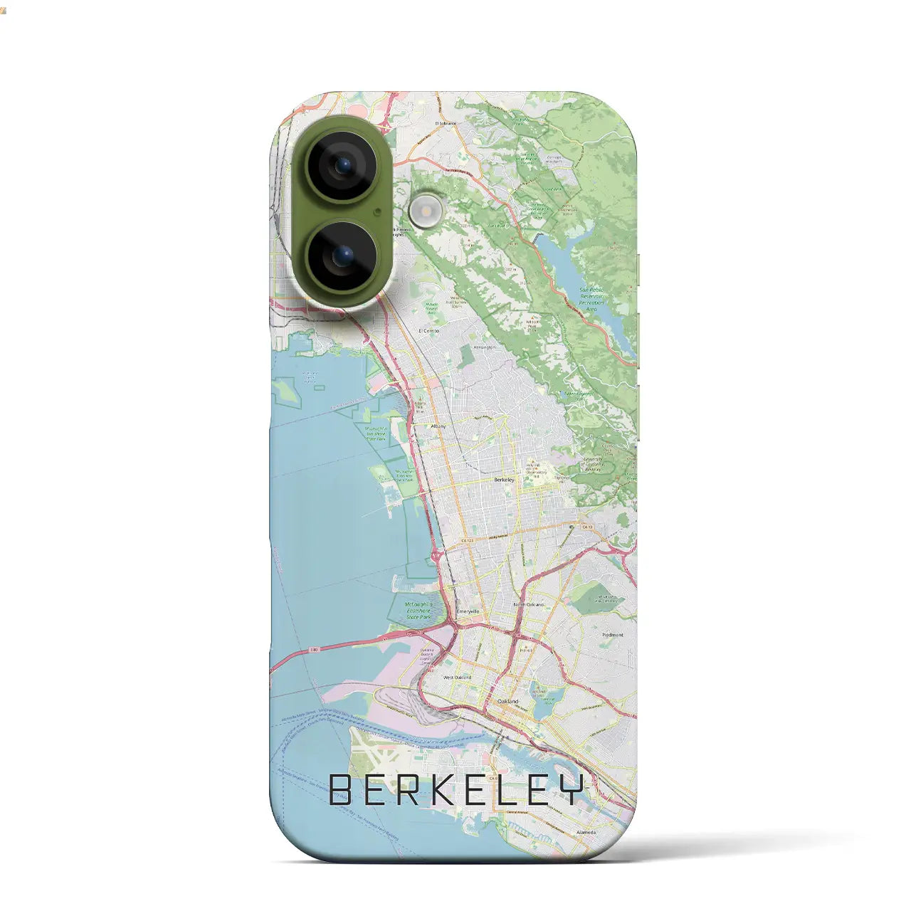 【バークレー(アメリカ)】地図柄iPhoneケース(バックカバータイプ)