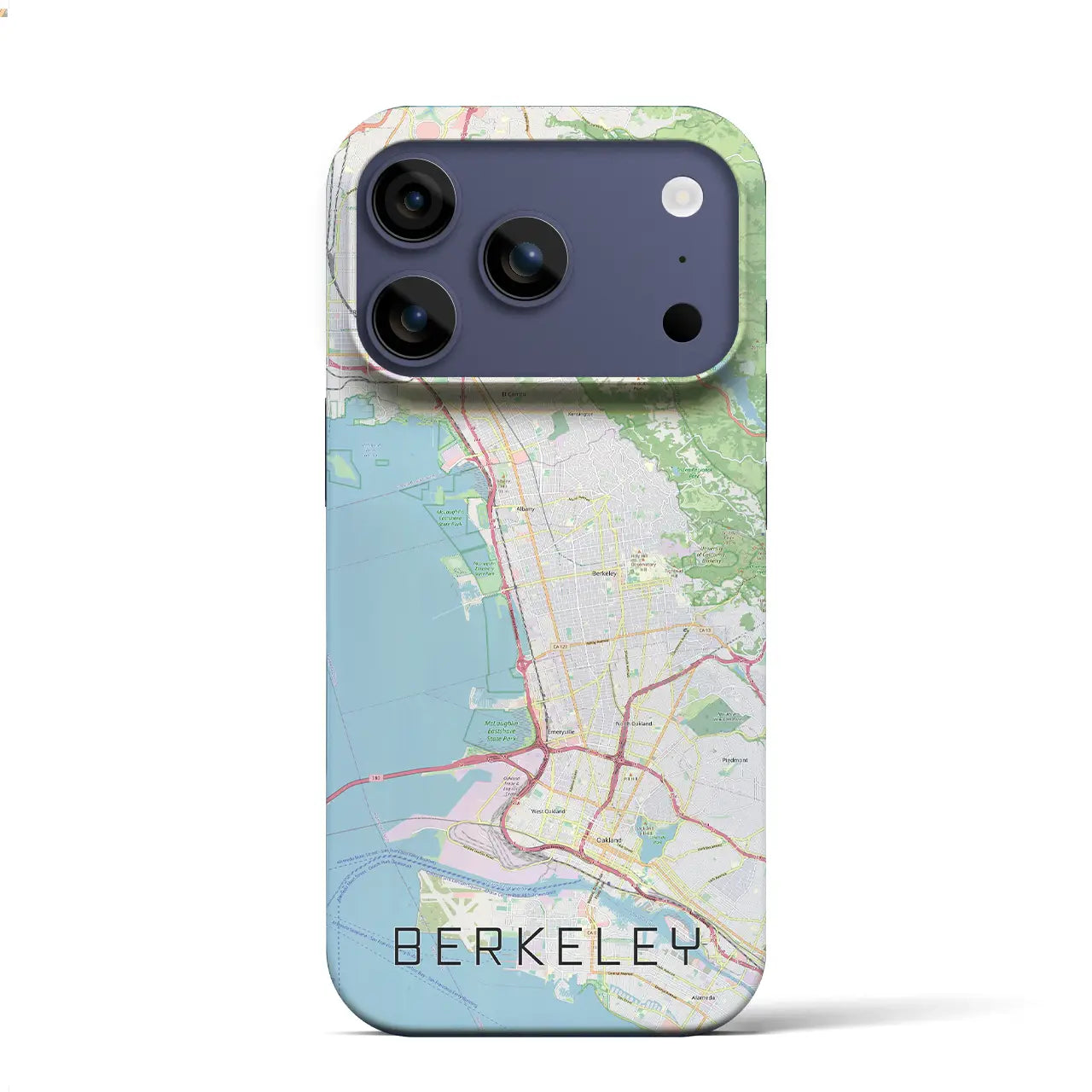【バークレー(アメリカ)】地図柄iPhoneケース(バックカバータイプ)