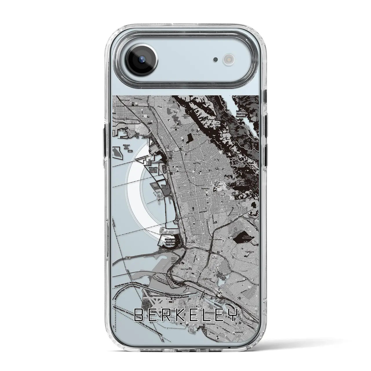 【バークレー(アメリカ)】地図柄iPhoneケース(MagSafeタイプ)