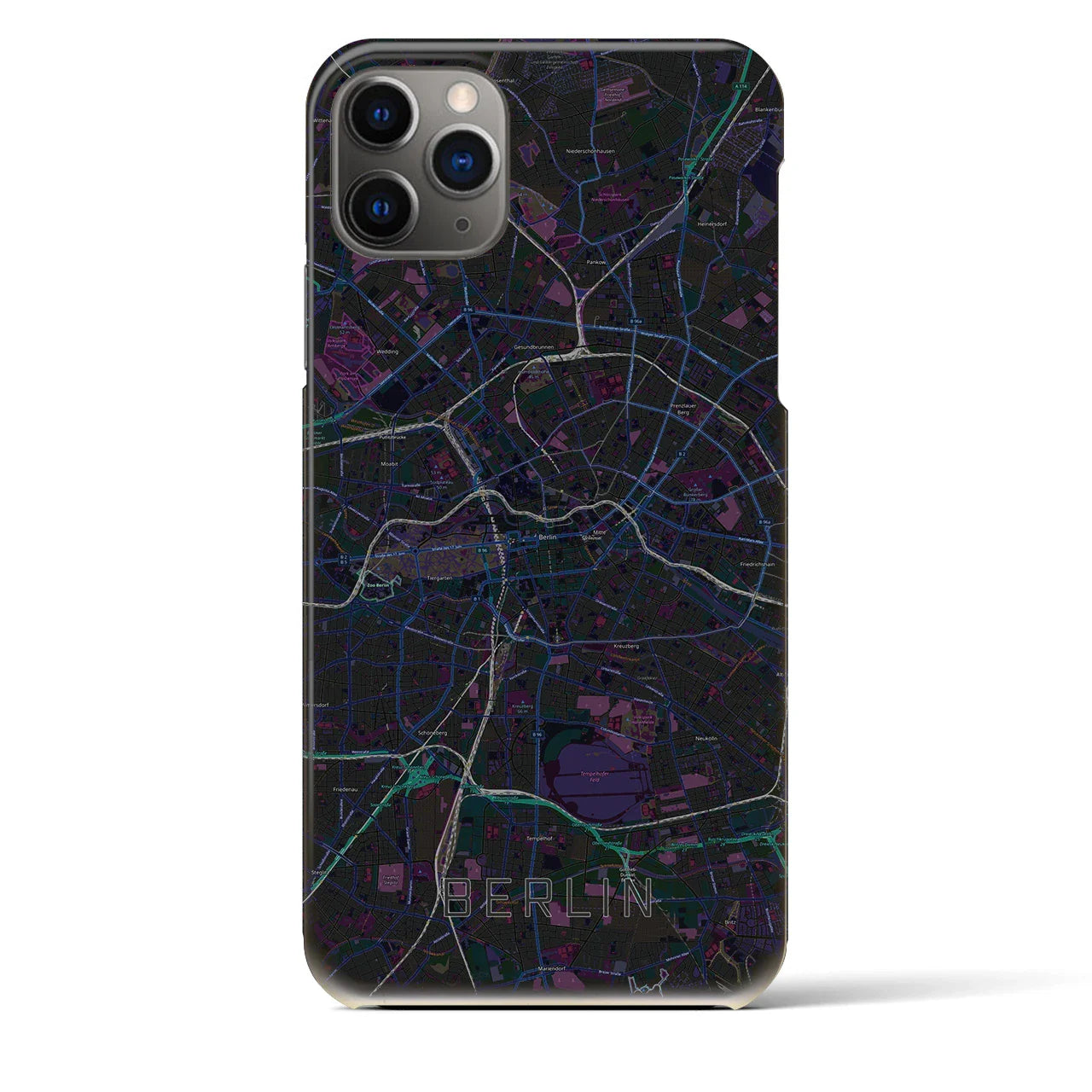 【ベルリン(ドイツ)】地図柄iPhoneケース(バックカバータイプ)