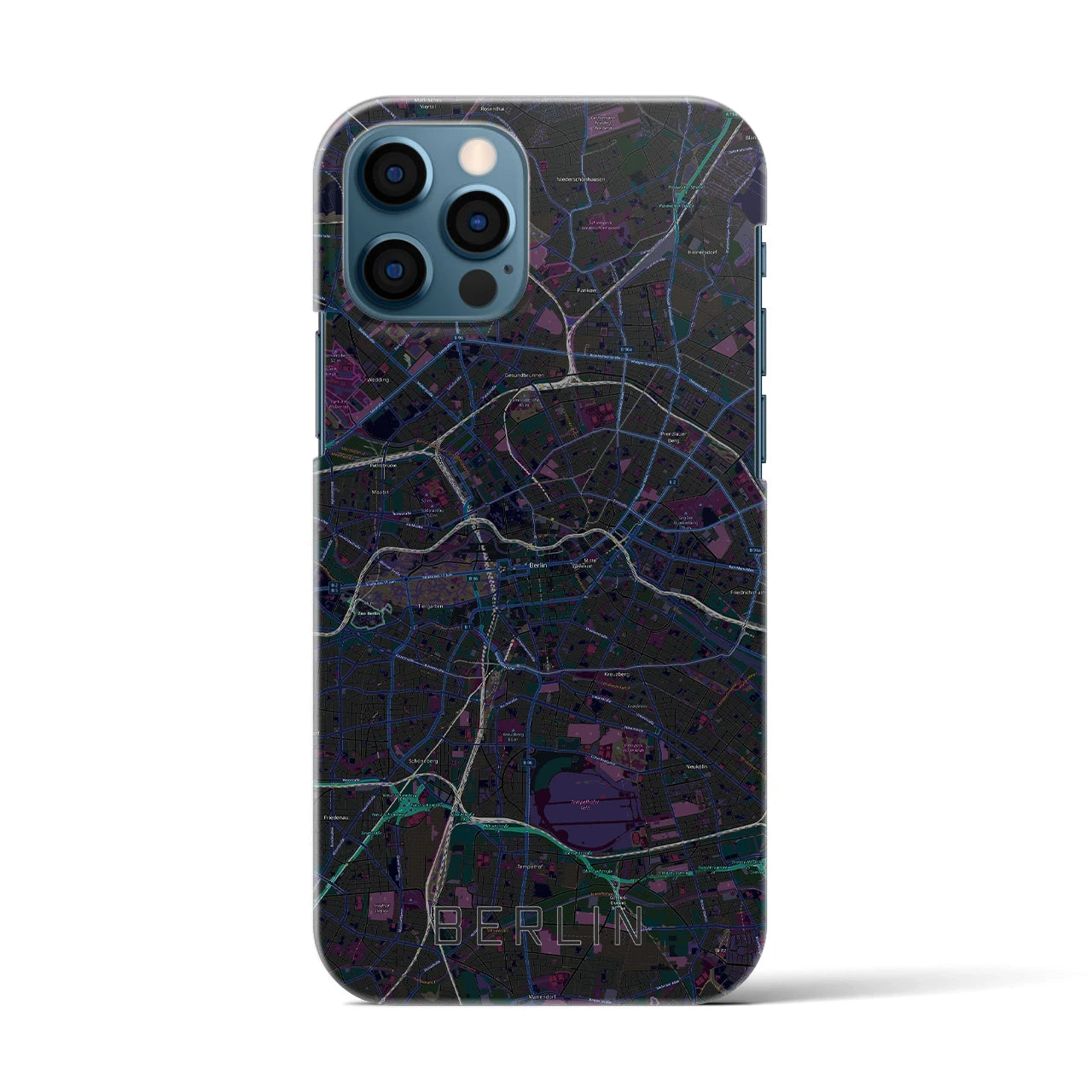 【ベルリン(ドイツ)】地図柄iPhoneケース(バックカバータイプ)