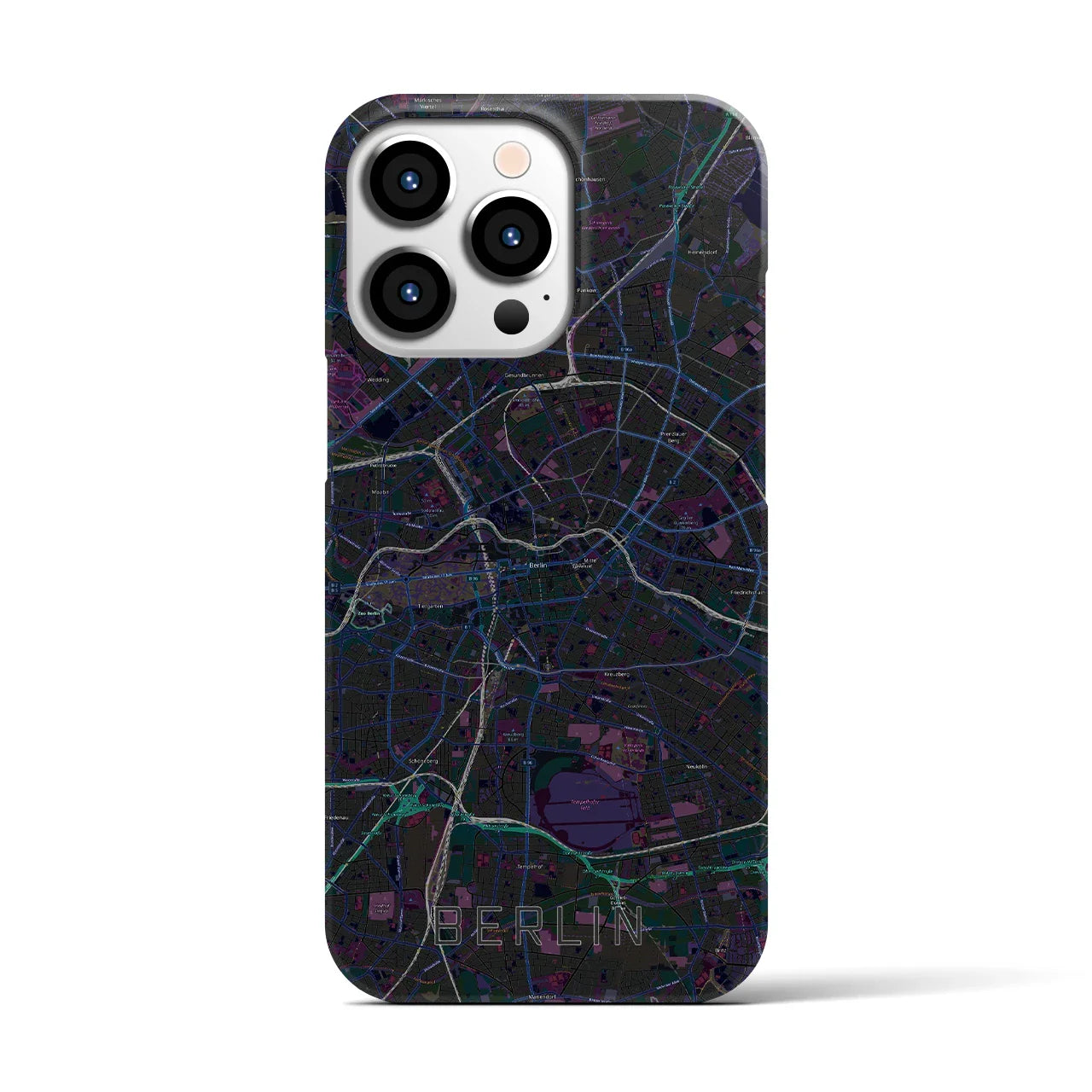 【ベルリン(ドイツ)】地図柄iPhoneケース(バックカバータイプ)