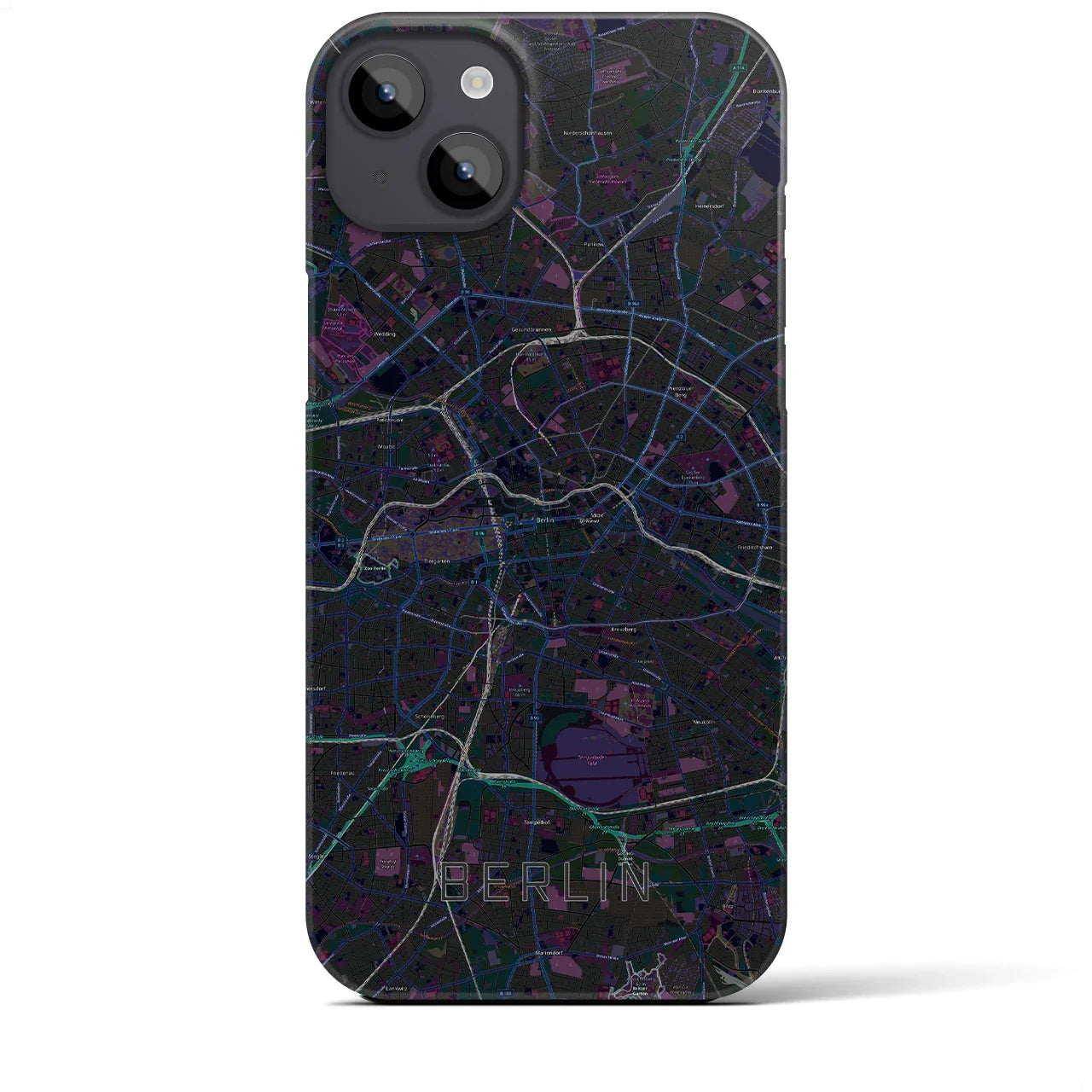 【ベルリン(ドイツ)】地図柄iPhoneケース(バックカバータイプ)
