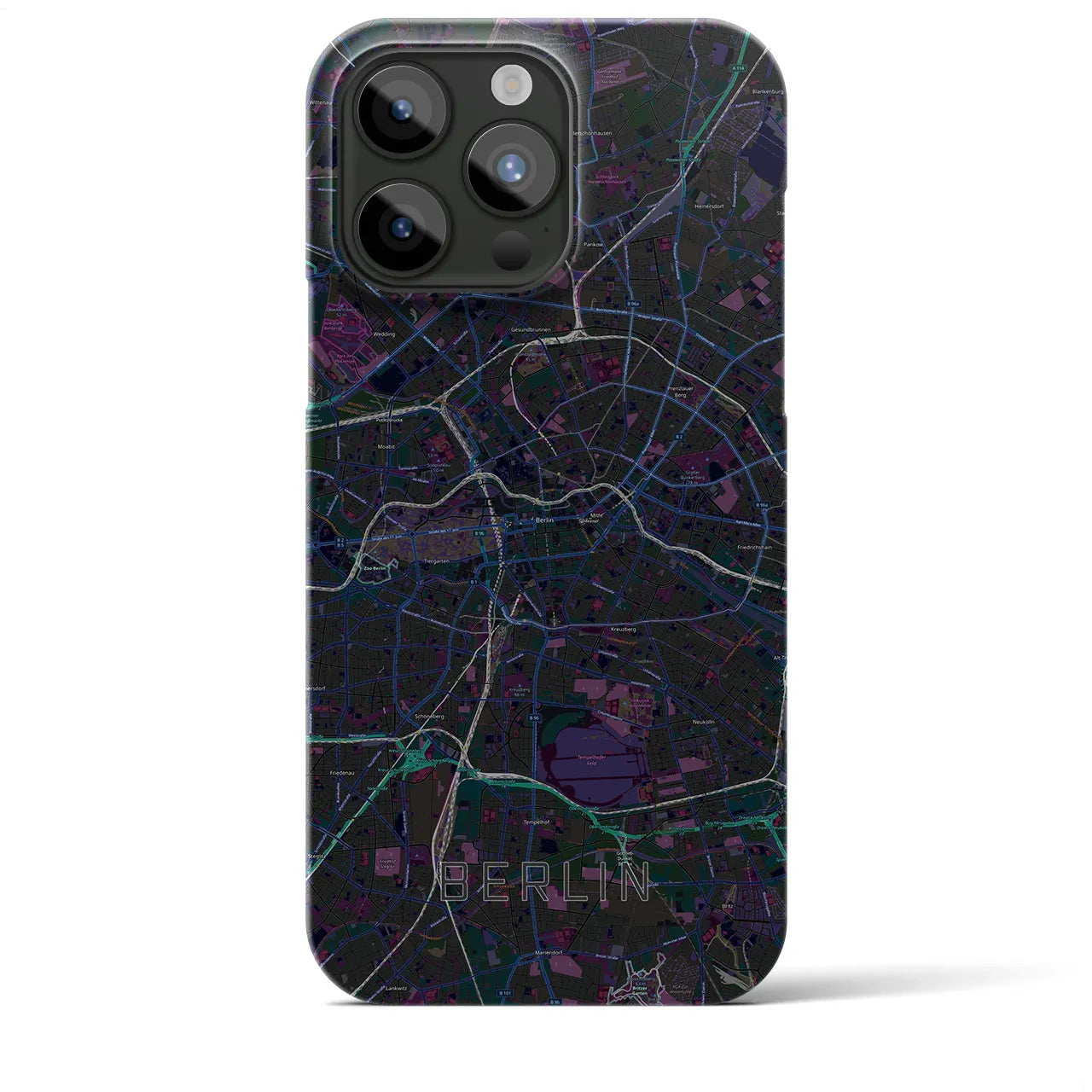 【ベルリン(ドイツ)】地図柄iPhoneケース(バックカバータイプ)